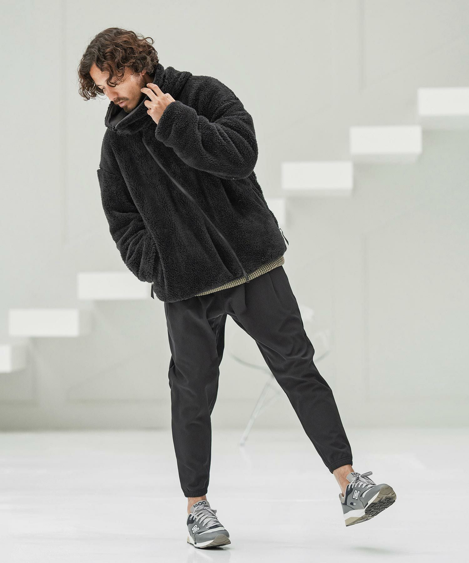 CAMBIO(カンビオ)】Wave Zipper Reversible Jacket リバーシブル
