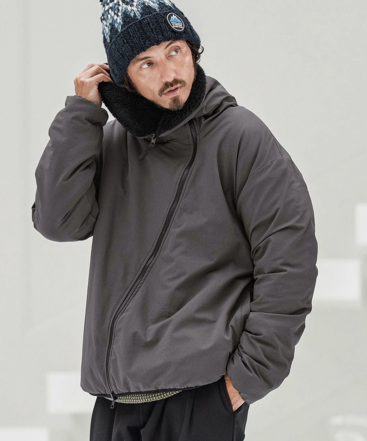 CAMBIO(カンビオ)】Wave Zipper Reversible Jacket リバーシブル