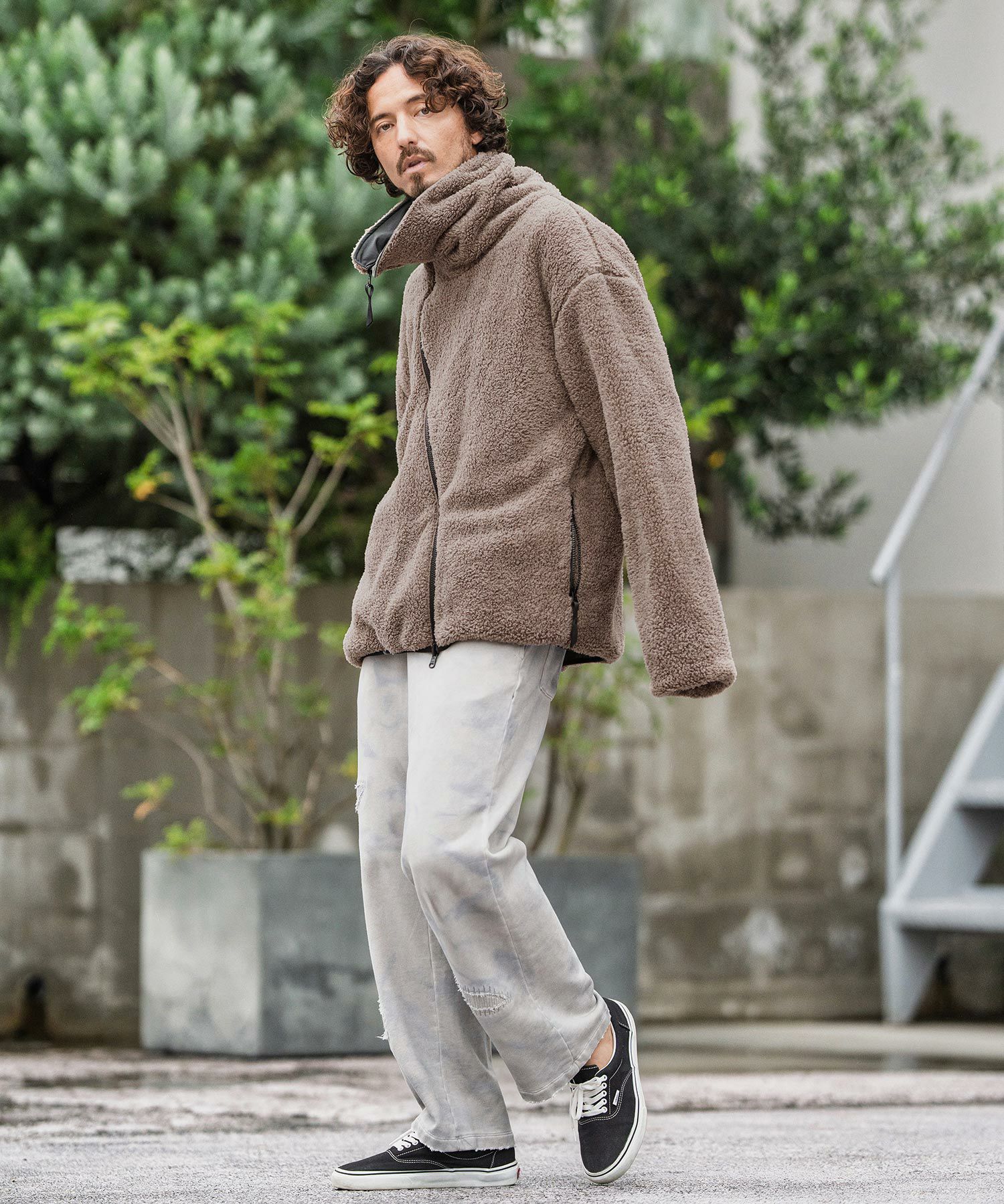 CAMBIO(カンビオ)】Wave Zipper Reversible Jacket リバーシブル