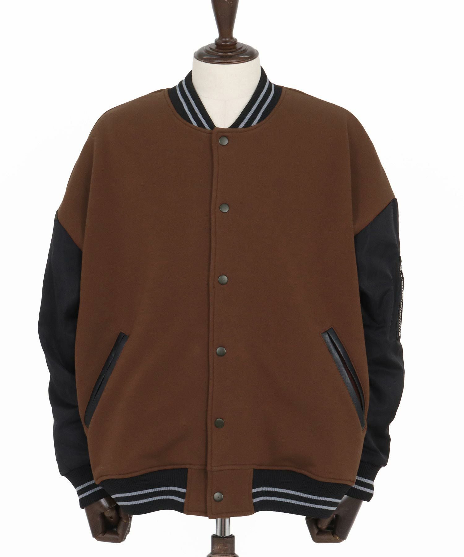 CAMBIO(カンビオ)】Back Shaggy Cardboard Knit Combination Flight