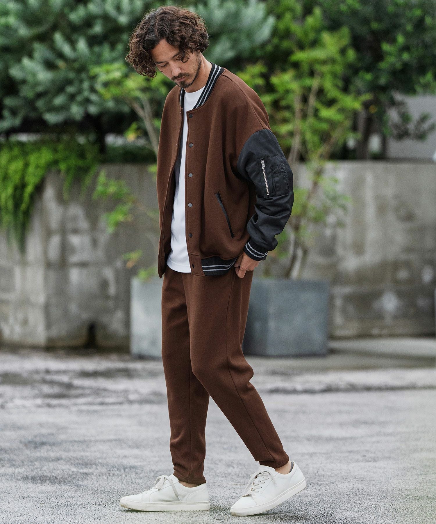 CAMBIO(カンビオ)】Back Shaggy Cardboard Knit Balloon Silhouette