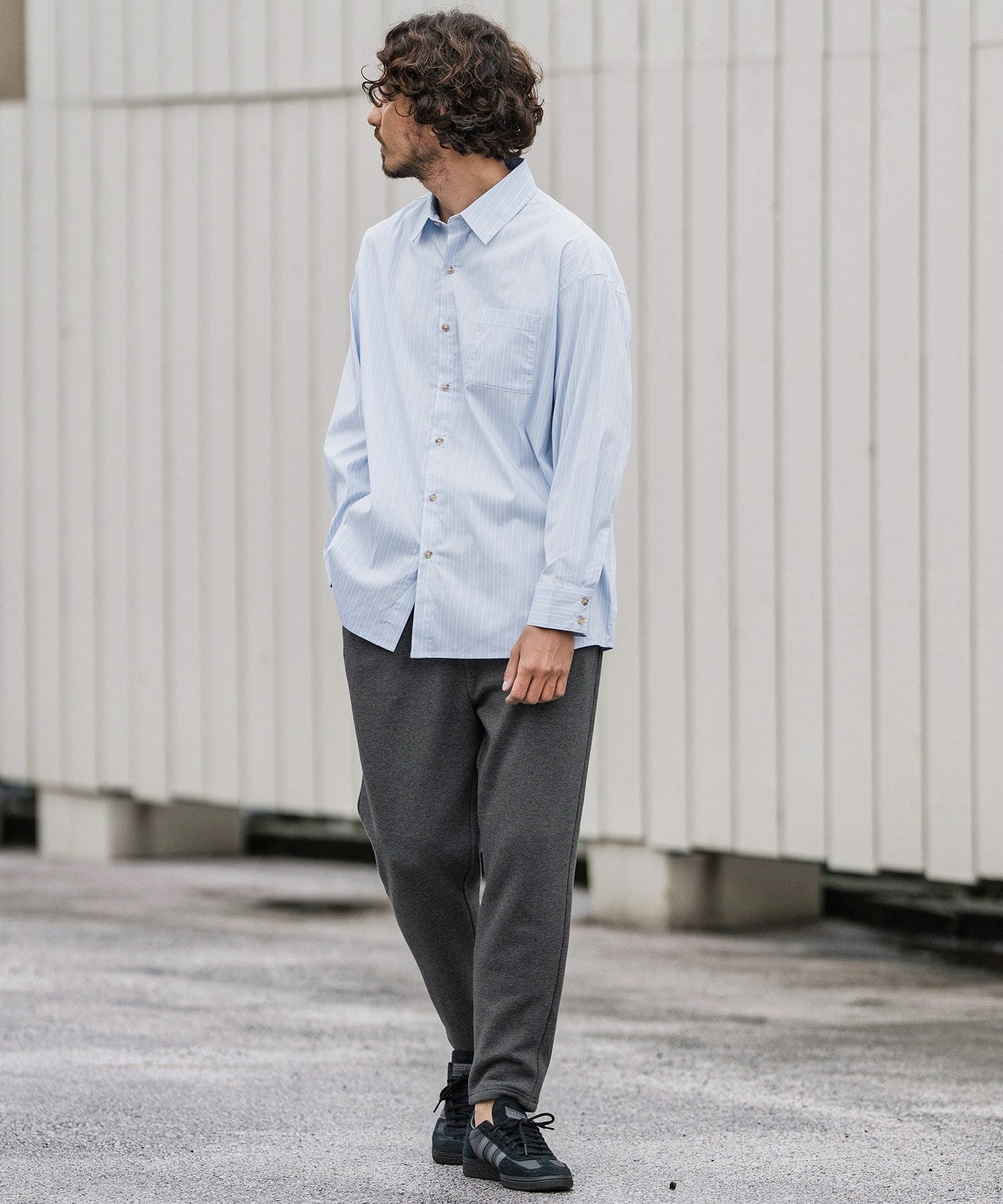 CAMBIO(カンビオ)】Back Shaggy Cardboard Knit Balloon Silhouette