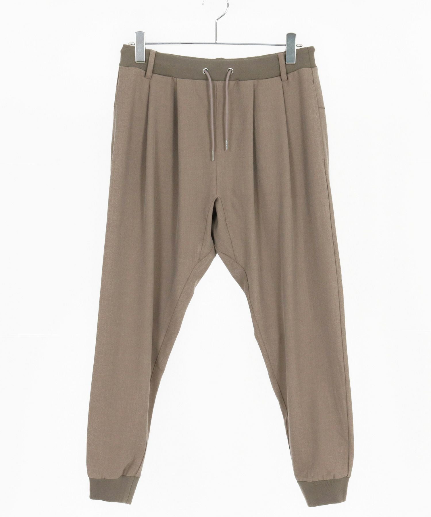 CAMBIO(カンビオ)】Brushed Lining Slacks Fabric Jogger Pants