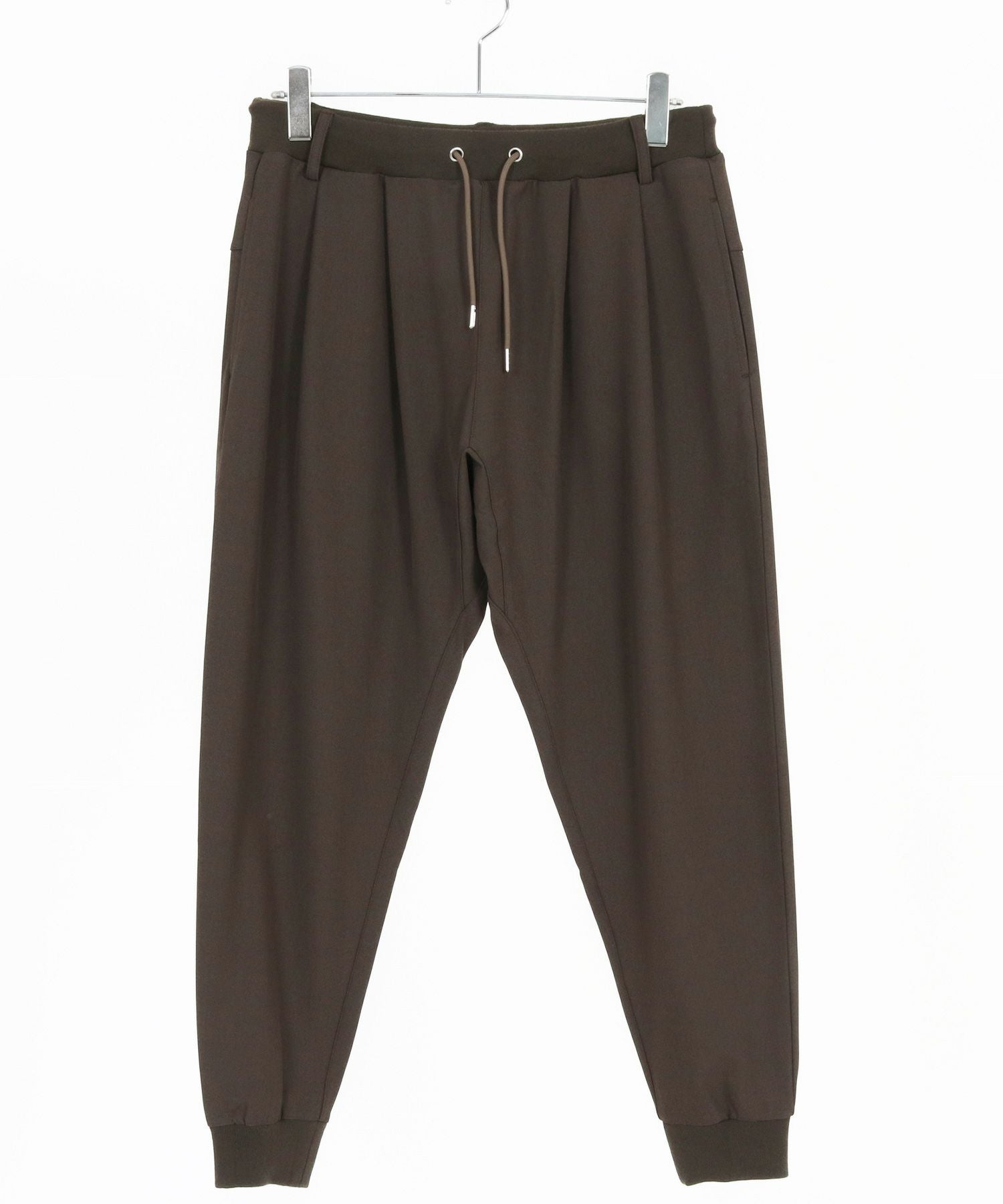 CAMBIO(カンビオ)】Brushed Lining Slacks Fabric Jogger Pants