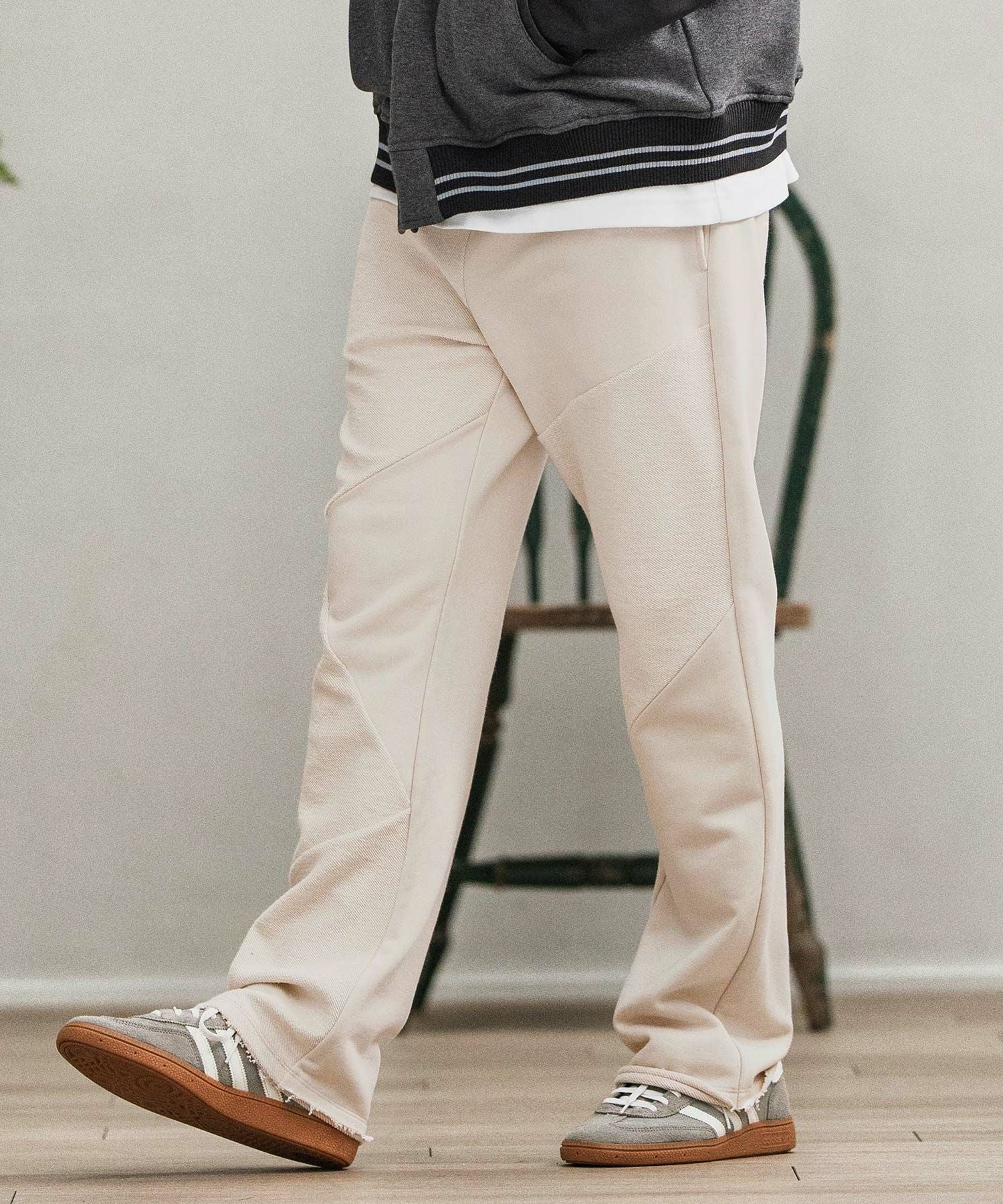 CAMBIO(カンビオ)】Random Patchwork Sweat Pants スウェットパンツ