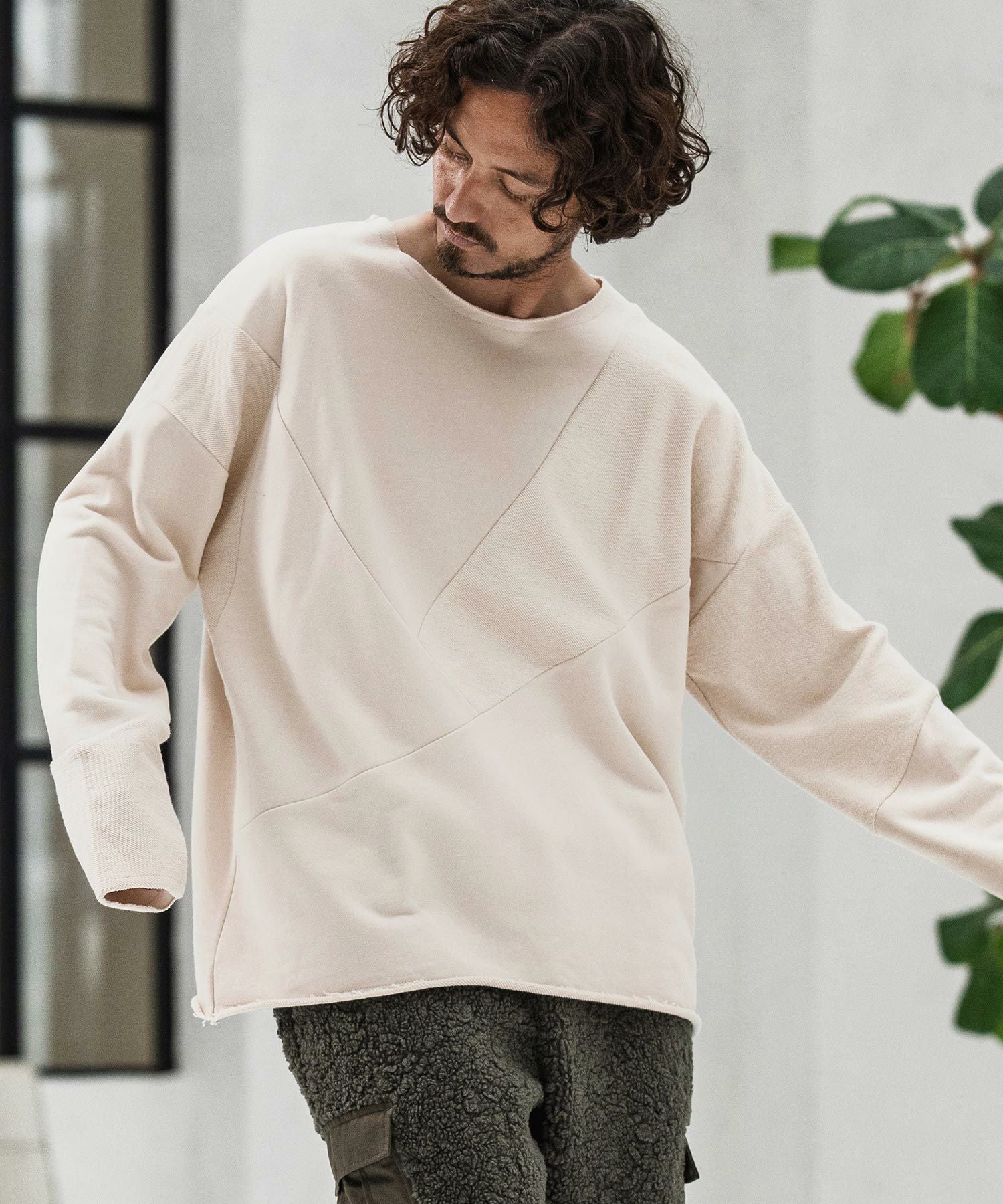 CAMBIO(カンビオ)】Poodle Like Boa Switch Cargo Pants ボアカーゴ