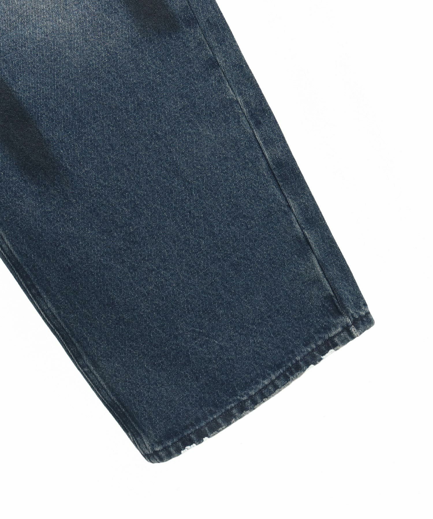 CAMBIO(カンビオ)】Distressed Denim Relax Straight Pants デニム