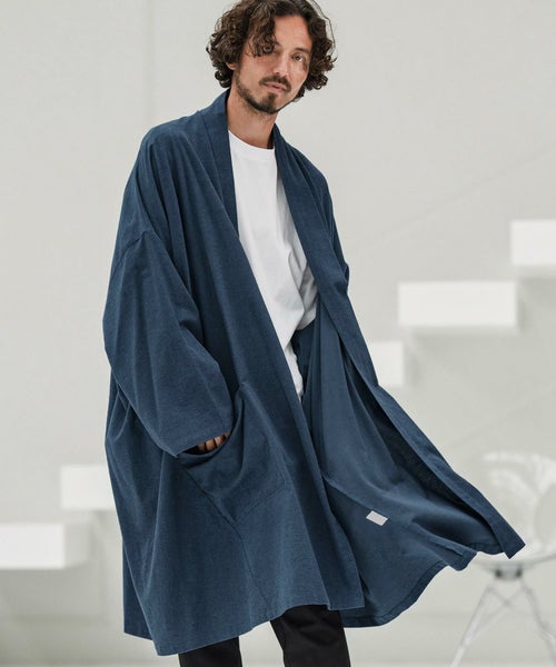 CAMBIO(カンビオ)】Cotton Rayon Brushed KIMONO Like Gown ガウン 