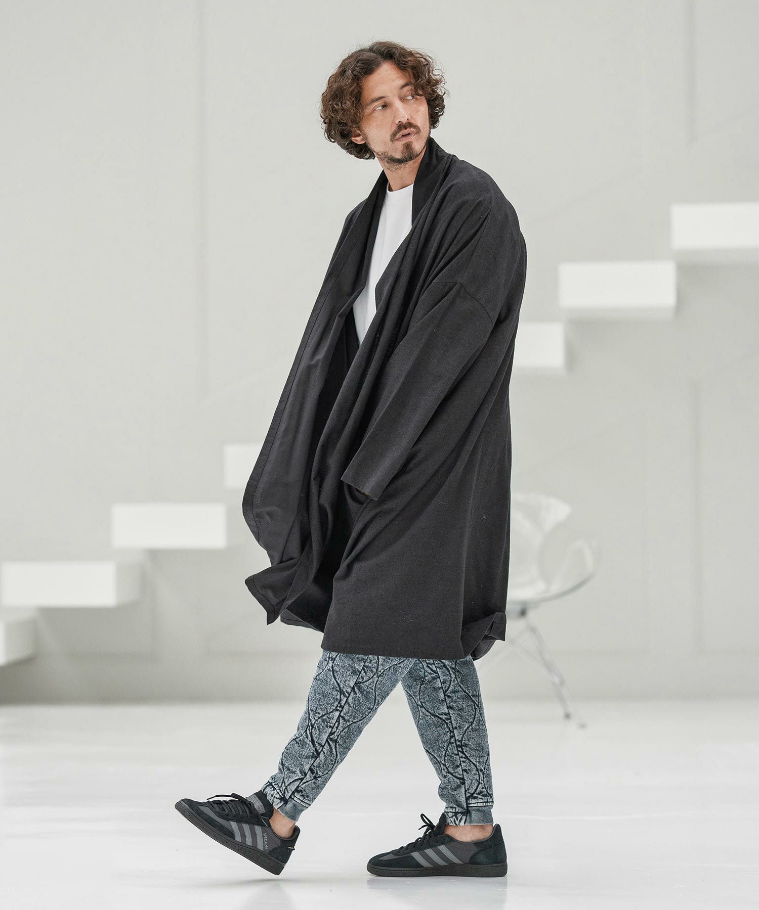 CAMBIO(カンビオ)】Cotton Rayon Brushed KIMONO Like Gown ガウン