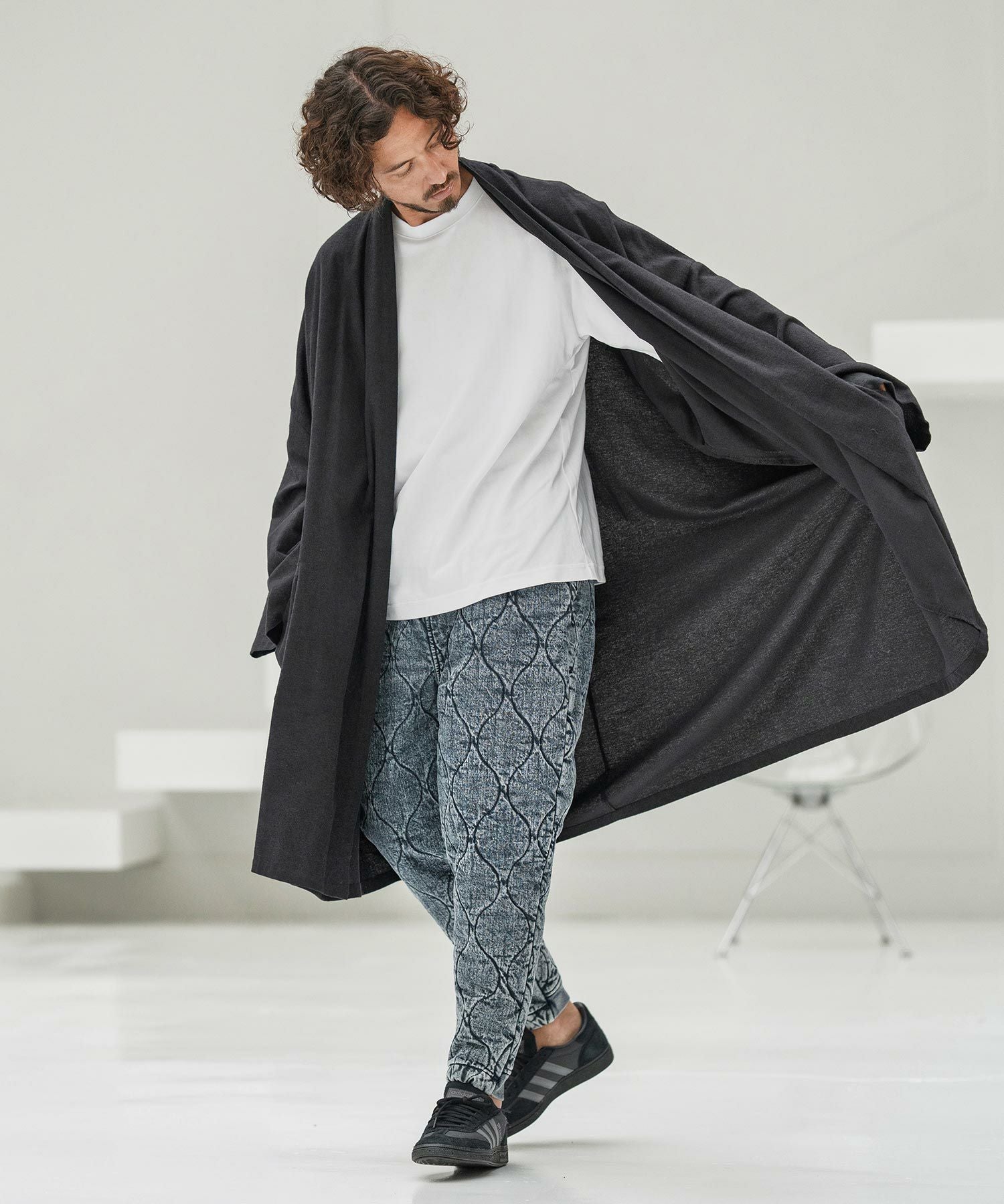CAMBIO(カンビオ)】Cotton Rayon Brushed KIMONO Like Gown ガウン