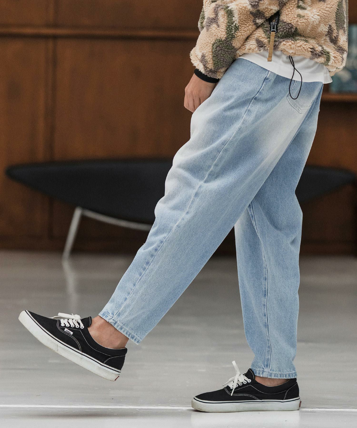 パンツ CAMBIO Denim Balloon Silhouette Pants CAMBIO(カンビオ)】Authentic Detail Denim Balloon Silhouette Pants