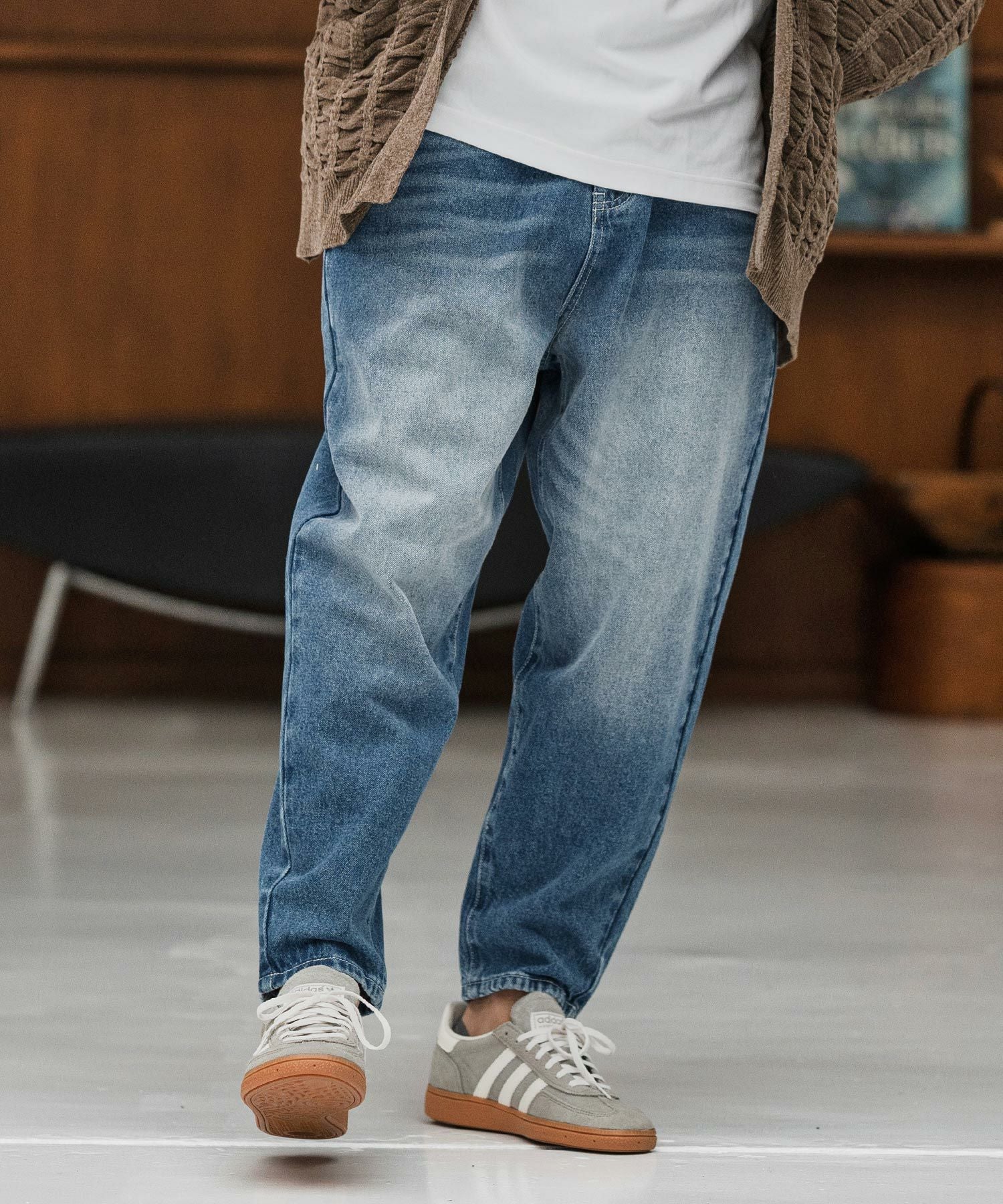 CAMBIO(カンビオ)】Authentic Detail Denim Balloon Silhouette Pants