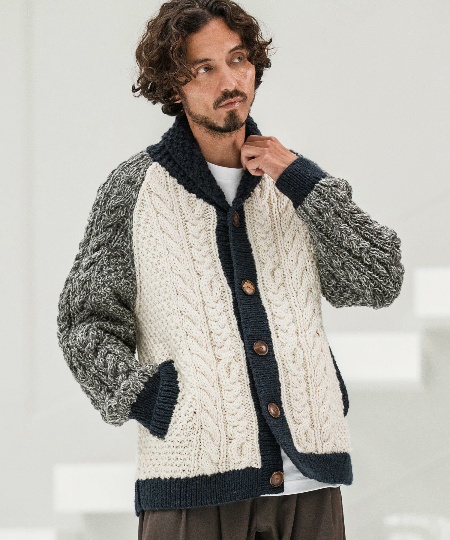 CAMBIO(カンビオ)】【HIMALAYAN CLIMBERS HAND-KNIT別注】手編み色