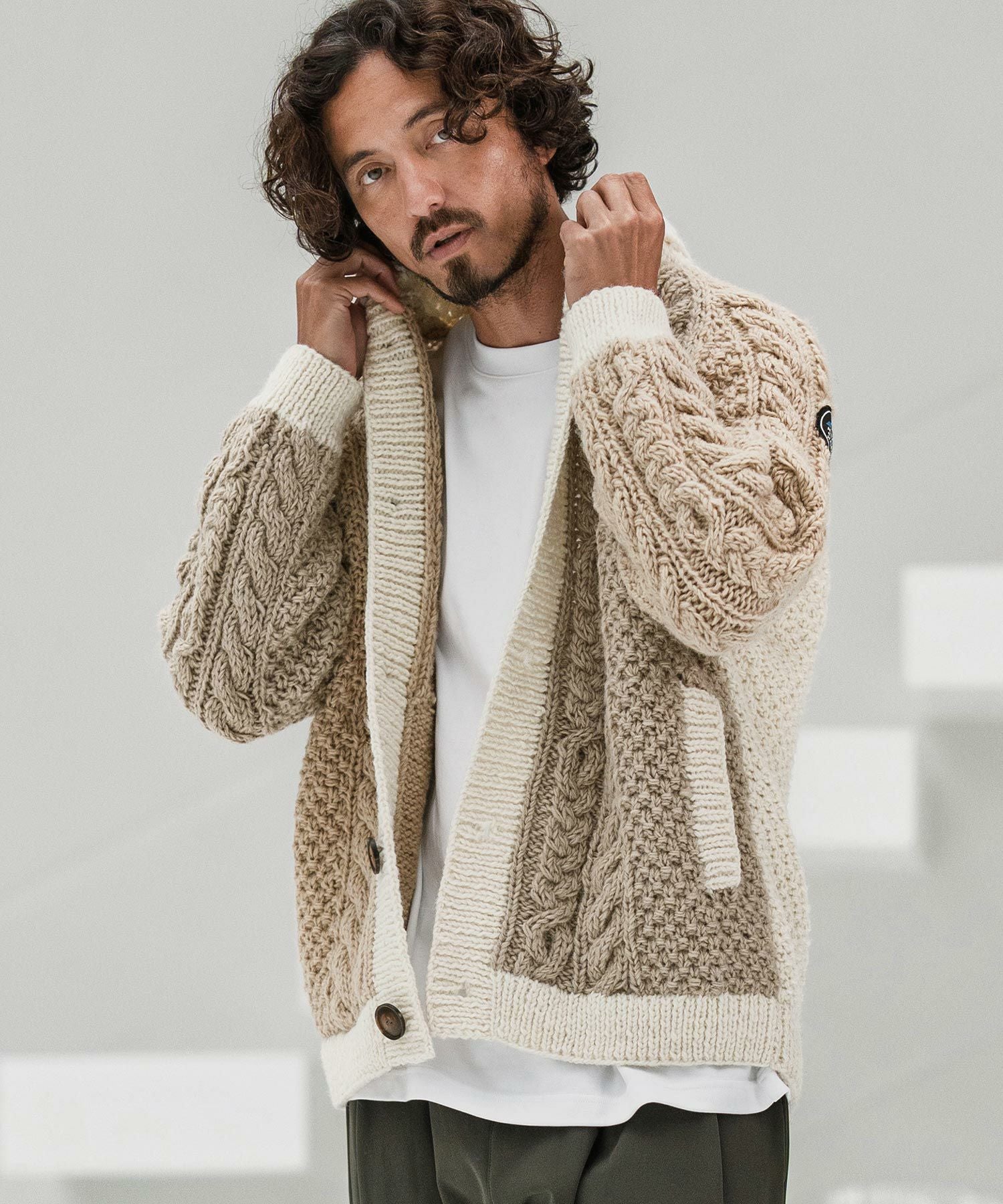 CAMBIO(カンビオ)】【HIMALAYAN CLIMBERS HAND-KNIT別注】手編み色