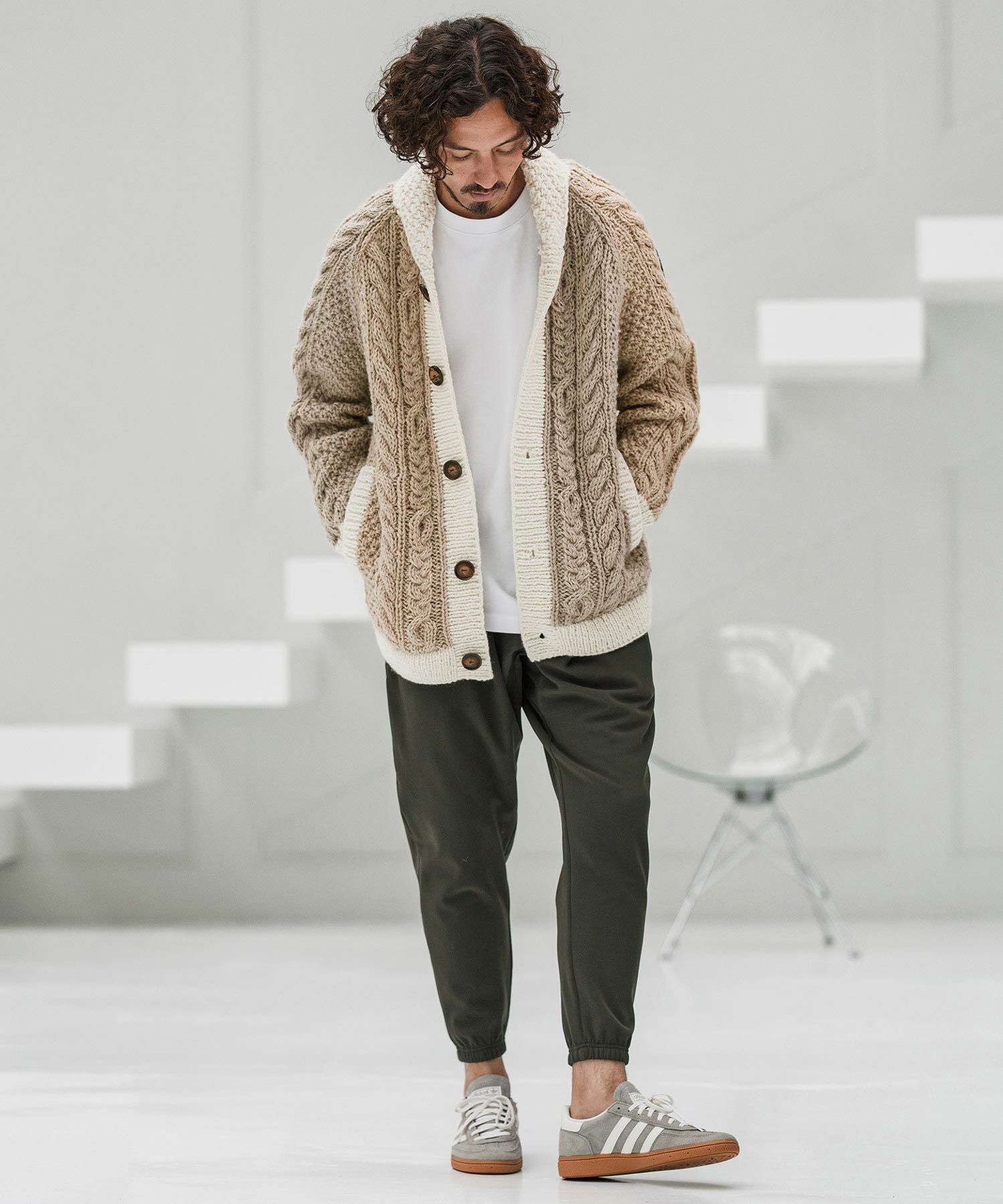 CAMBIO(カンビオ)】【HIMALAYAN CLIMBERS HAND-KNIT別注】手編み色