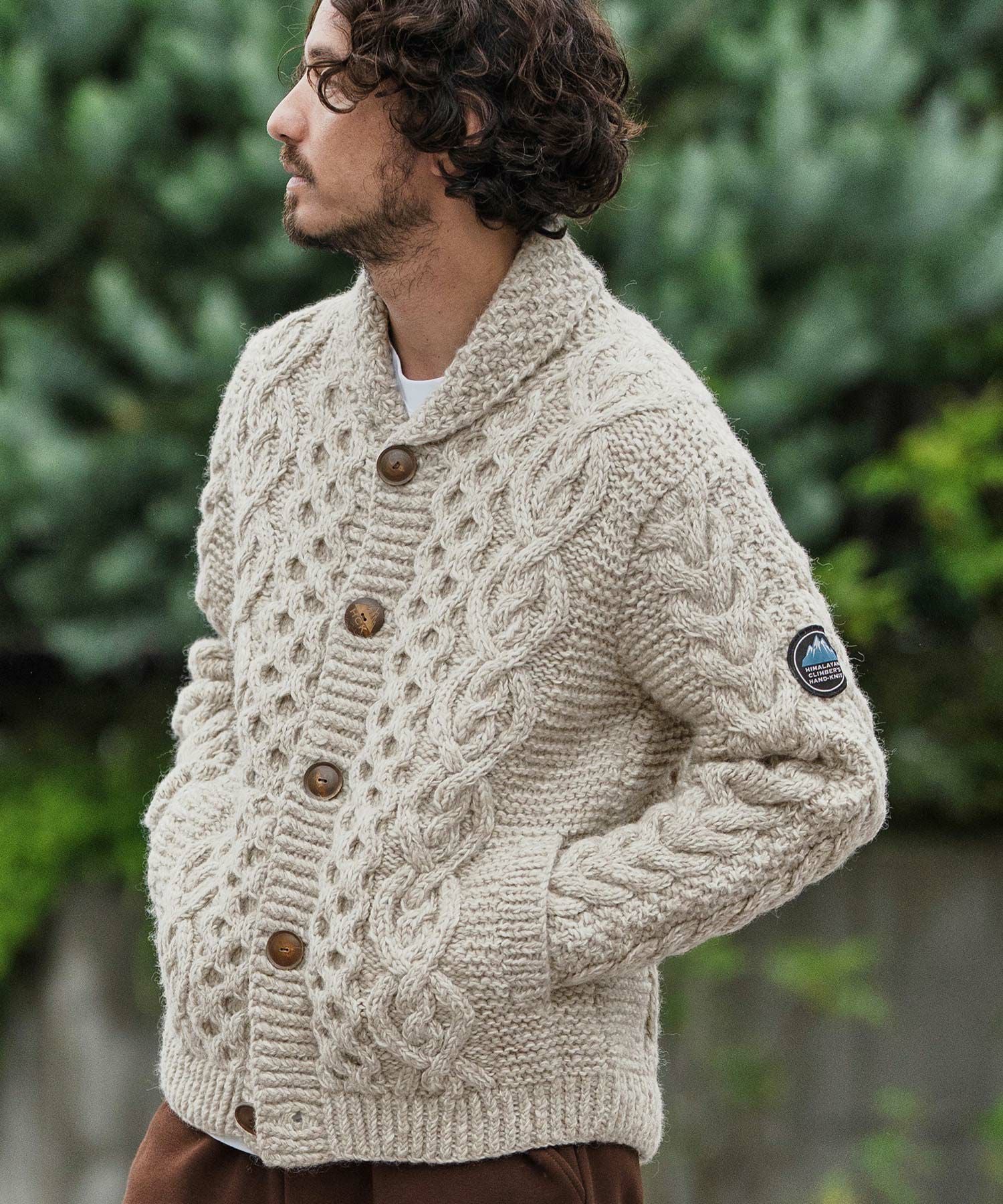 CAMBIO(カンビオ)】【HIMALAYAN CLIMBERS HAND-KNIT別注】手編み