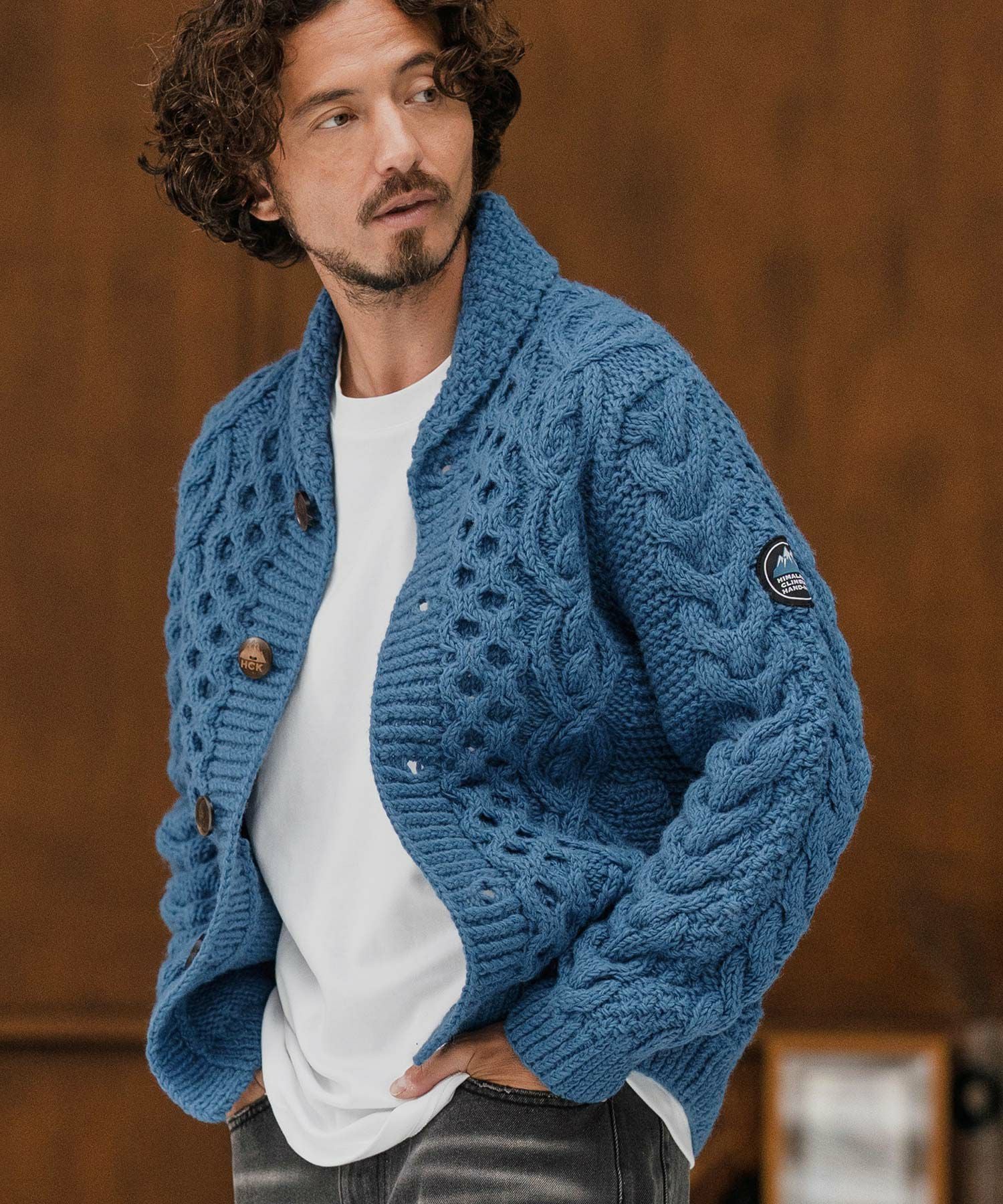 CAMBIO(カンビオ)】【HIMALAYAN CLIMBERS HAND-KNIT別注】手編み