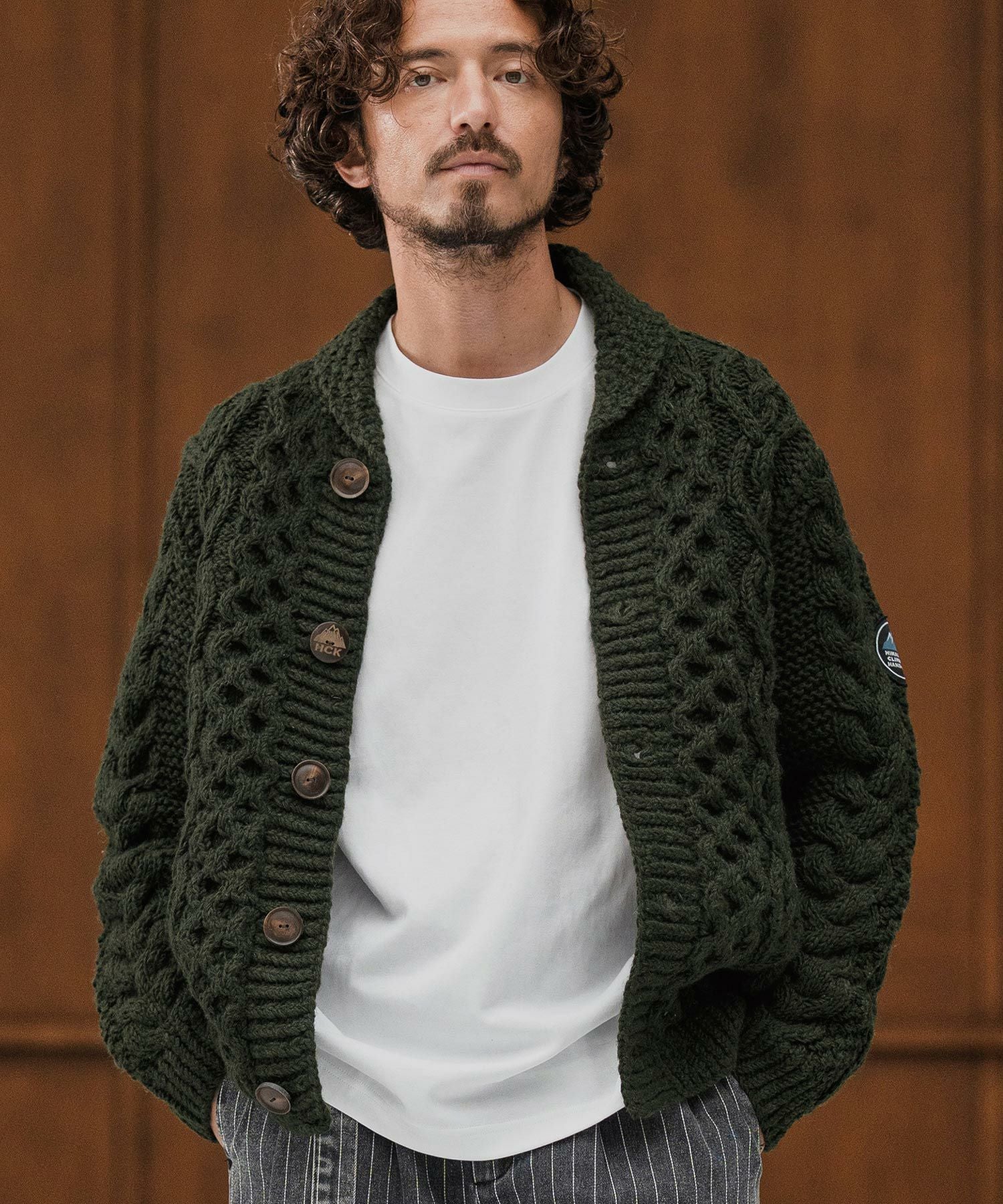 Hac　ワンダフルワールド金魚カーディガン 50%OFF【CAMBIO(カンビオ)】【HIMALAYAN CLIMBERS HAND-KNIT別注