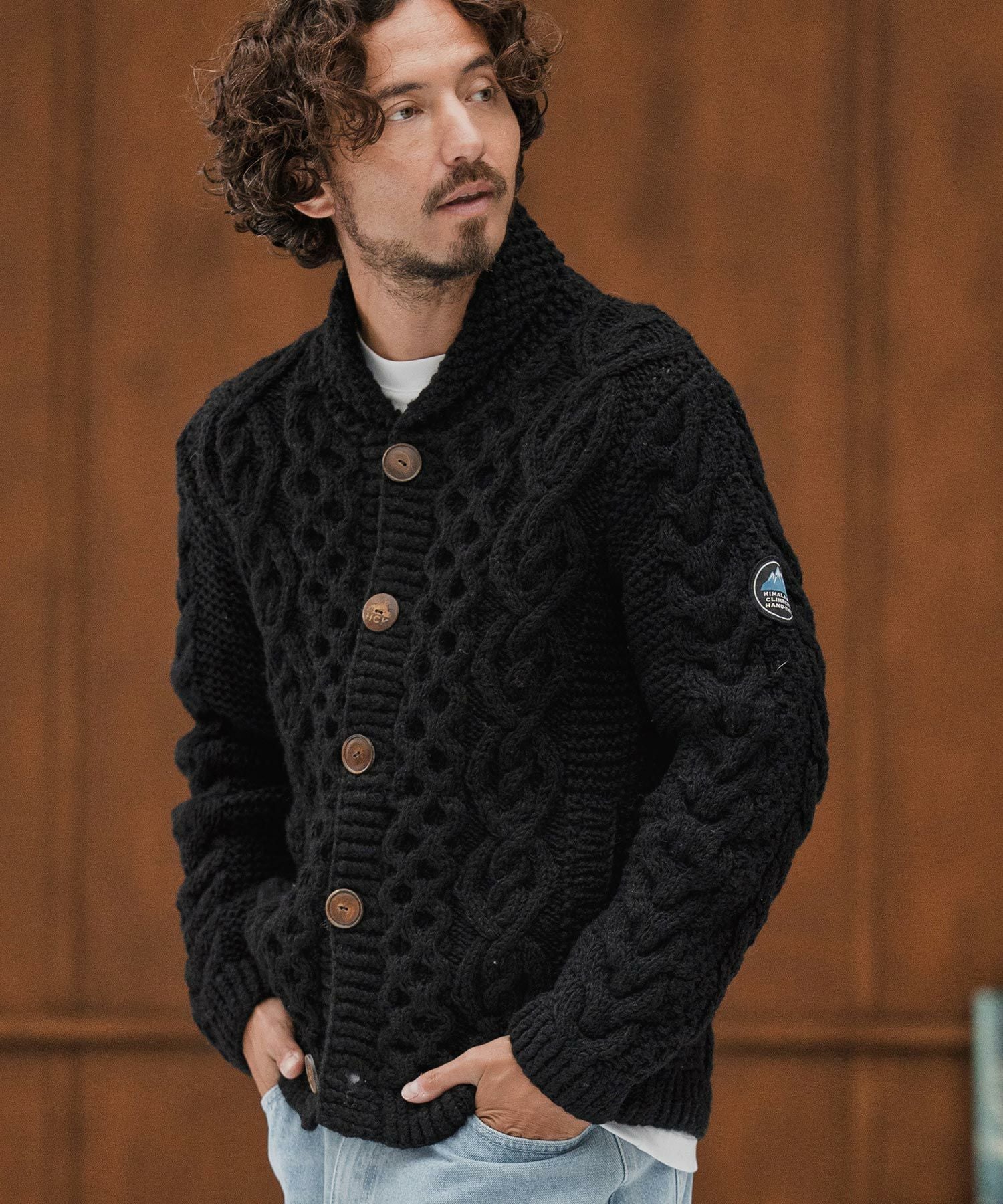 CAMBIO(カンビオ)】【HIMALAYAN CLIMBERS HAND-KNIT別注】手編み