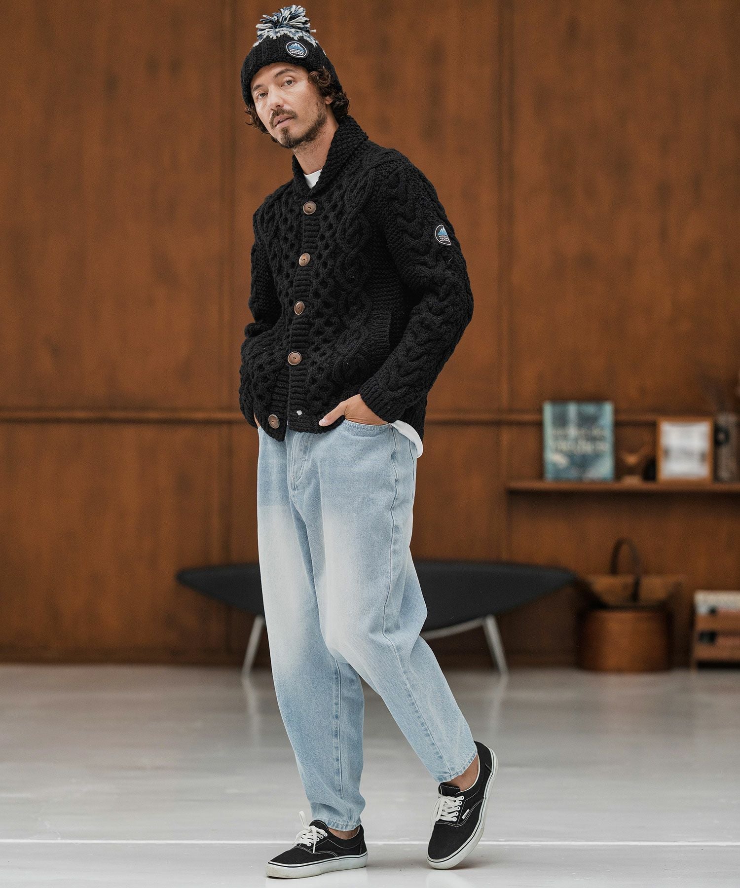 CAMBIO(カンビオ)】【HIMALAYAN CLIMBERS HAND-KNIT別注】手編み