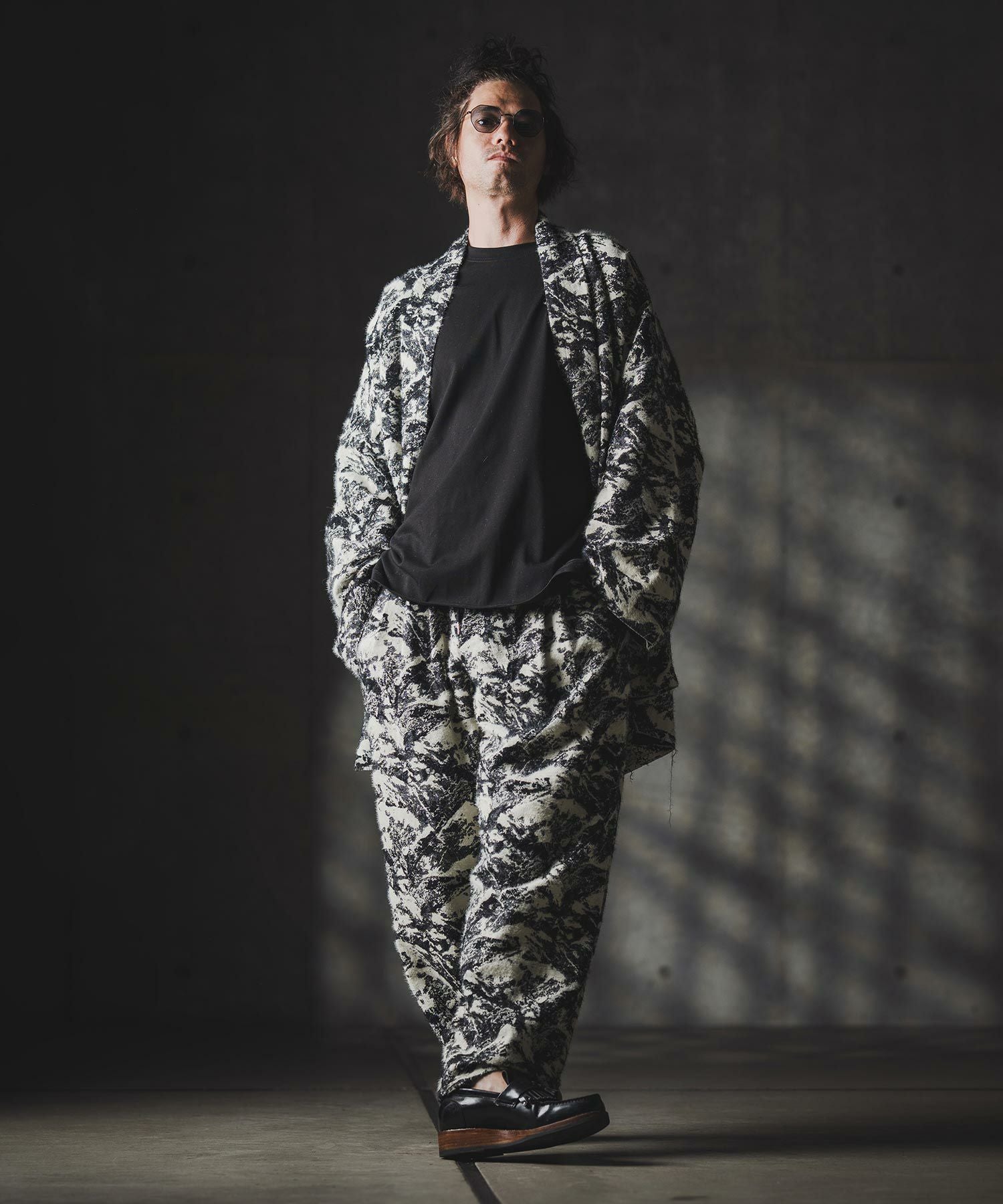 30%OFF【GLIMCLAP(グリムクラップ)】Triple-pleated trousers-Brushed