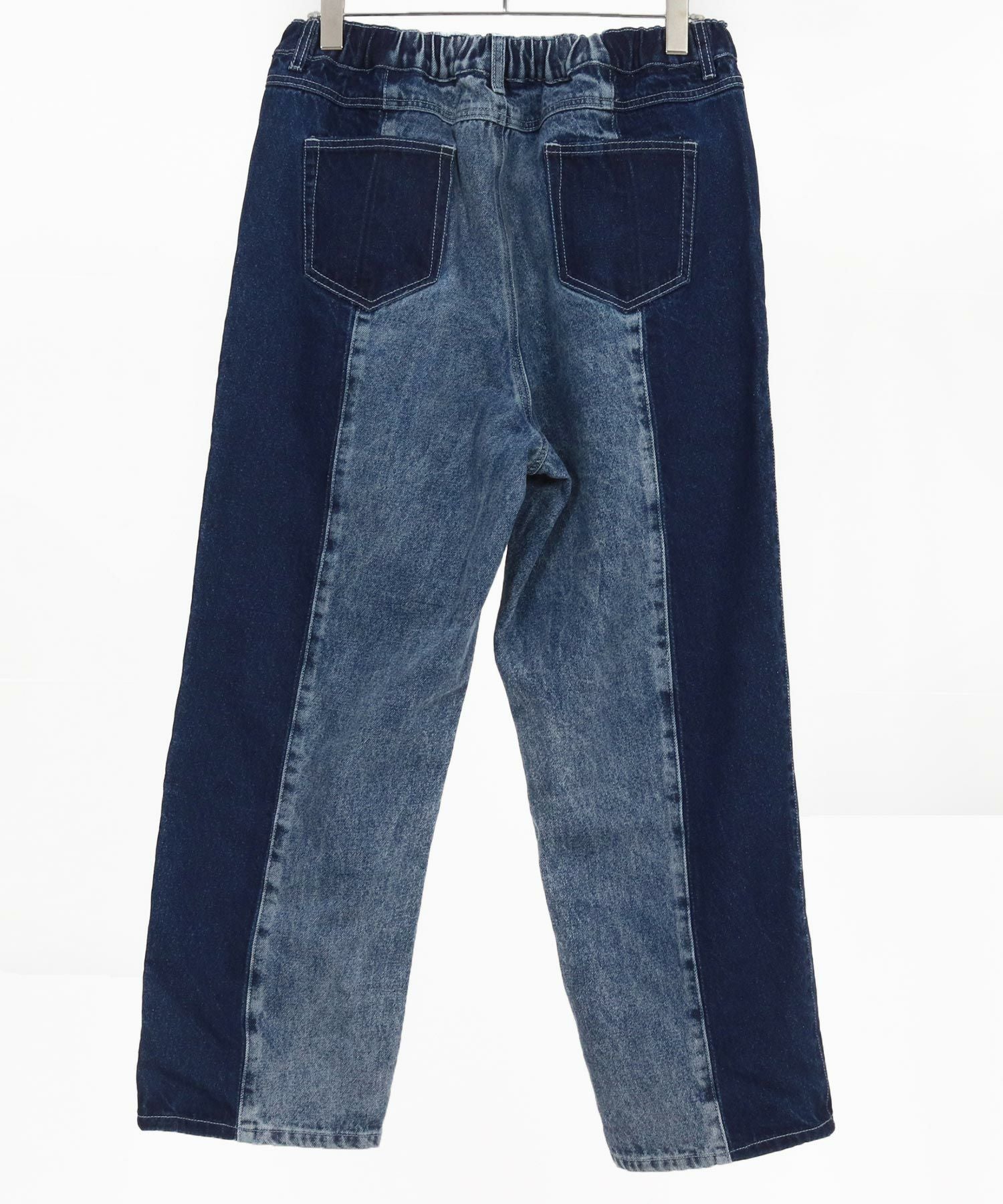 50%OFF【GLIMCLAP(グリムクラップ)】Denim wide-leg trousers