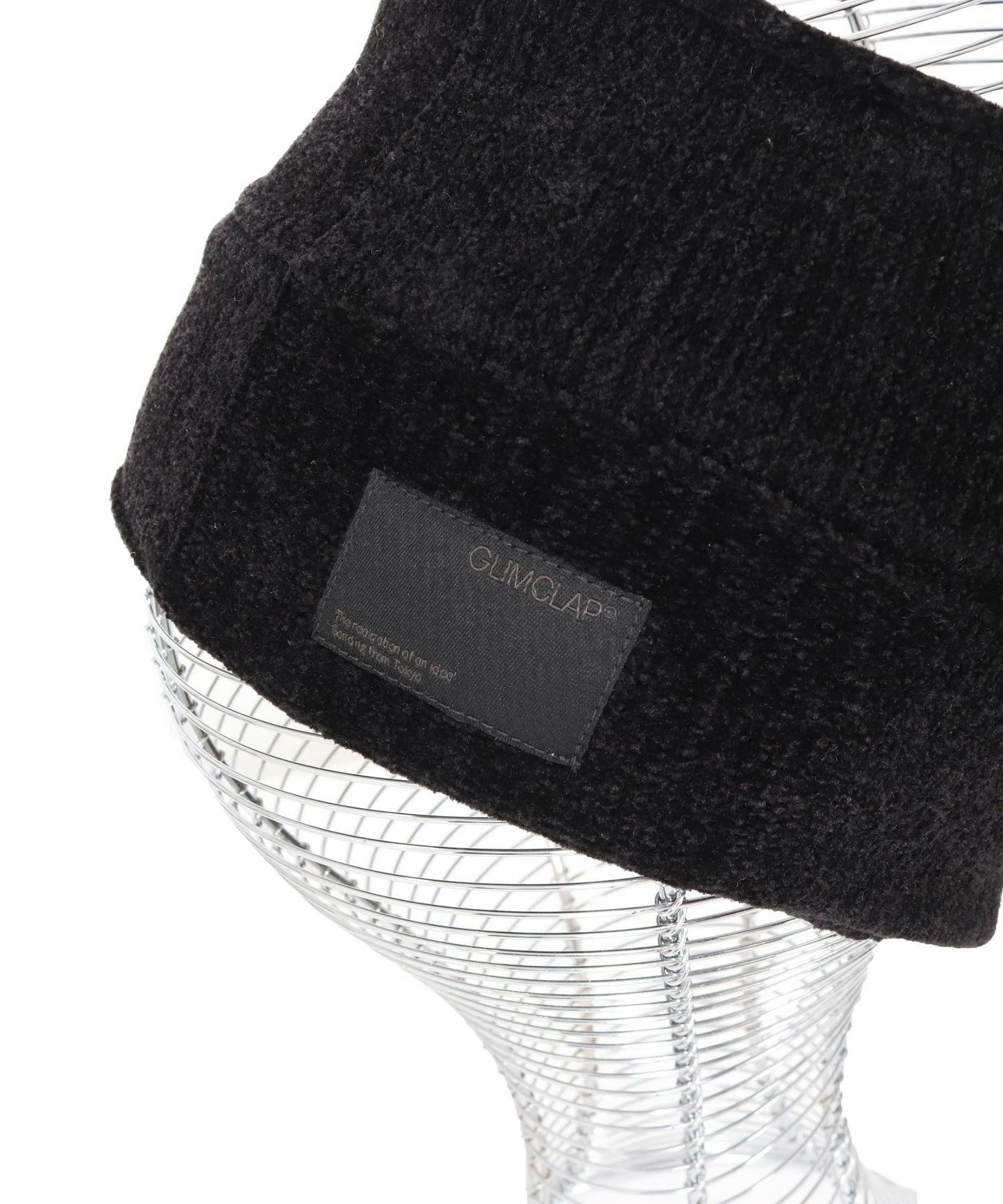 GLIMCLAP(グリムクラップ)】Knitted headband-Chenille yarn & Grid