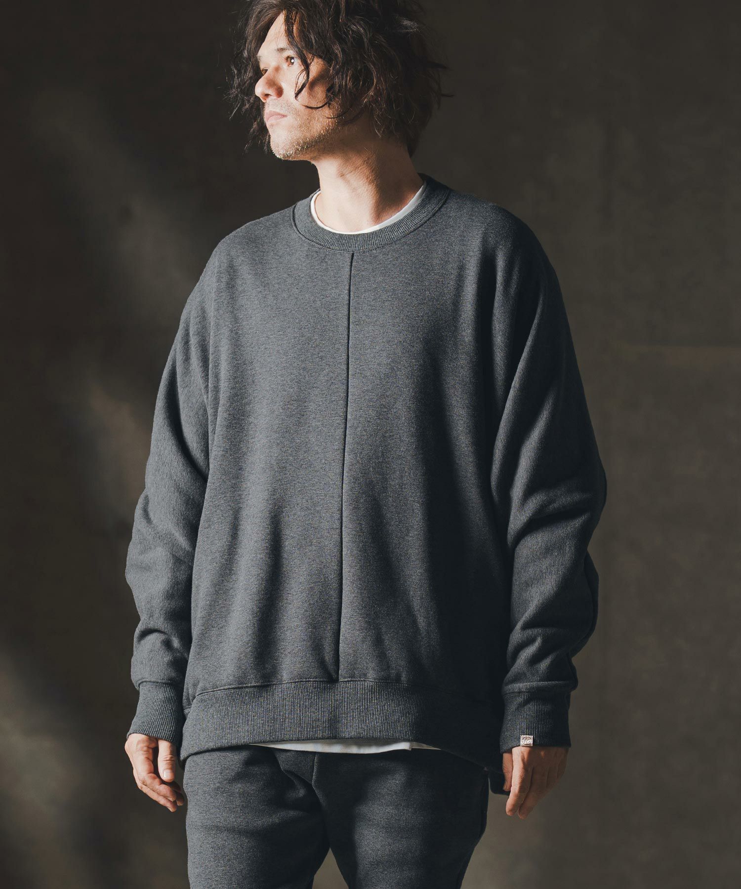 GLIMCLAP(グリムクラップ)】Dolman sleeve detail pullover-Bonded