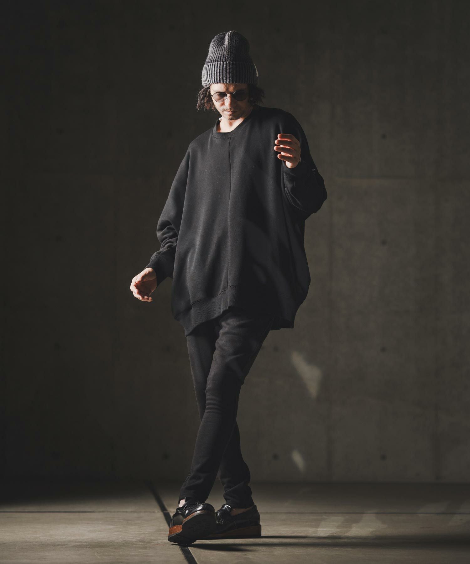 GLIMCLAP(グリムクラップ)】Dolman sleeve detail pullover-Bonded