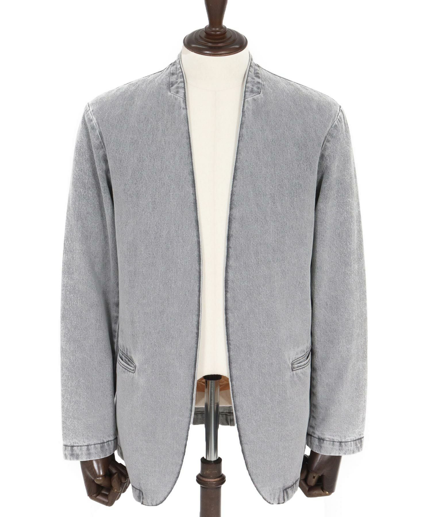 50%OFF【GLIMCLAP(グリムクラップ)】Denim minimal Jacket-Distressed