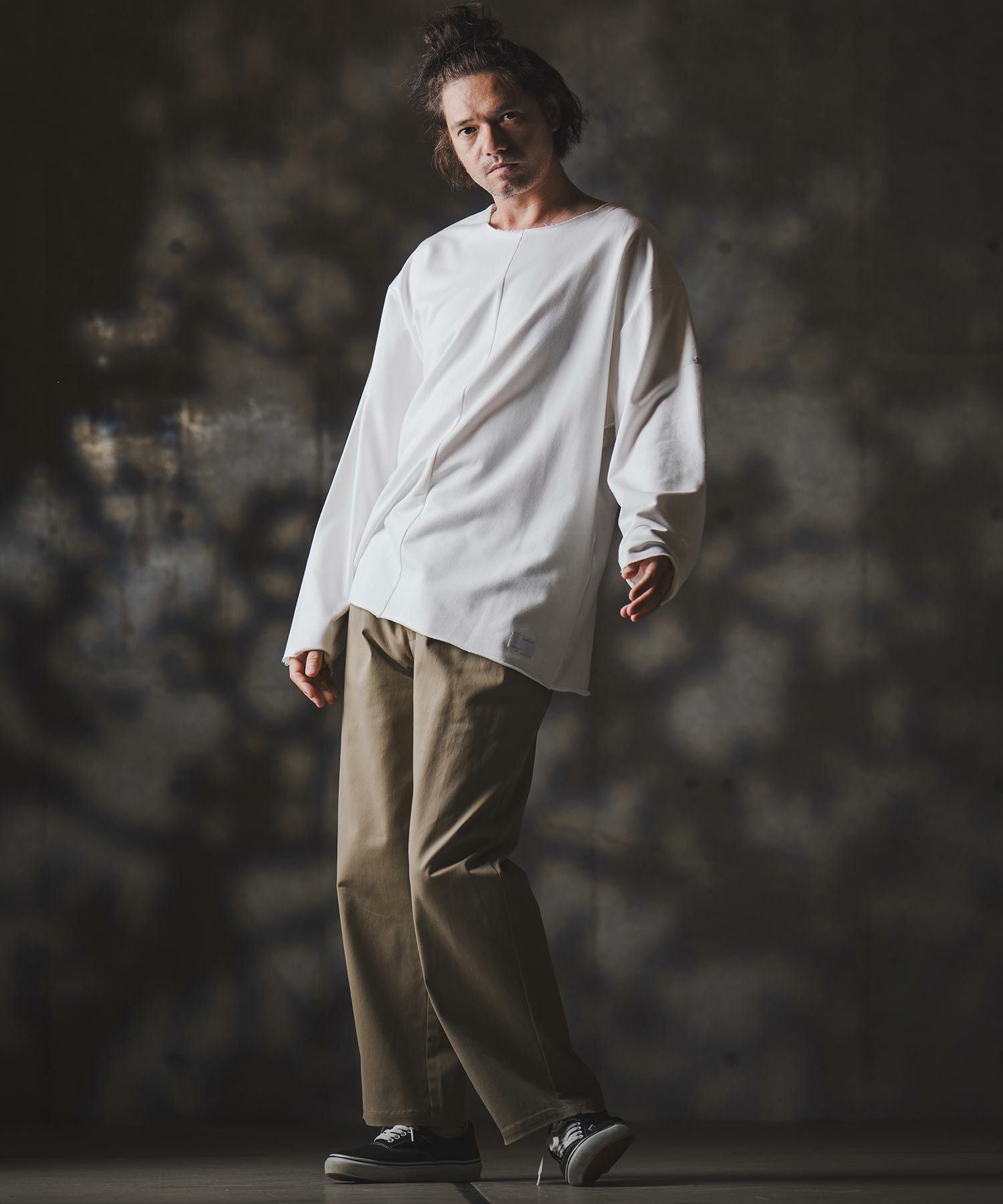 GLIMCLAP(グリムクラップ)】Boxy silhouette long sleeve T-shirt-Mini