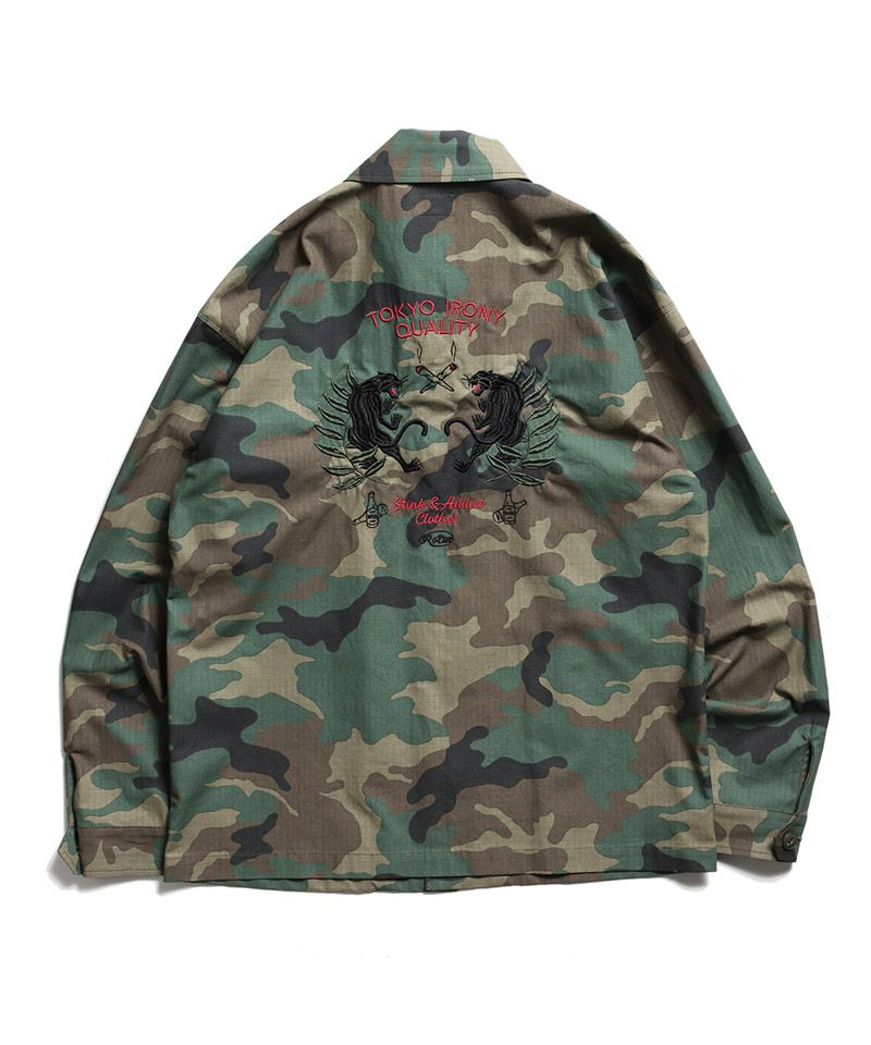 ROTAR(ローター)】T.I.Q Ripstop Military Shirt JKT ミリタリーシャツ