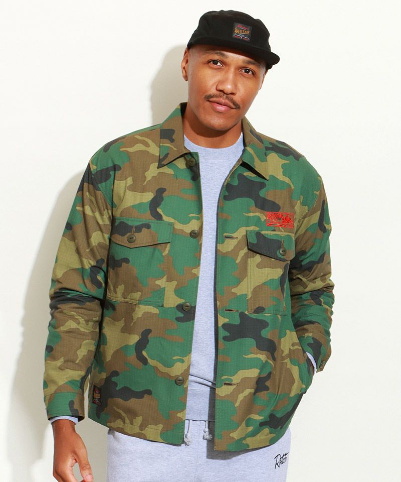 roar ロアー テーラードジャケット パンツ キャップ Tシャツ アウター 2 ROTAR(ローター)】T.I.Q Ripstop Military Shirt JKT ミリタリーシャツ