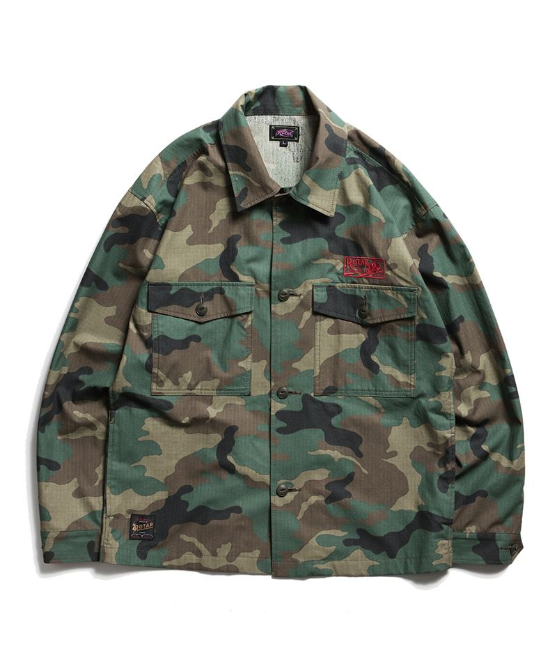 ROTAR(ローター)】T.I.Q Ripstop Military Shirt JKT ミリタリーシャツ