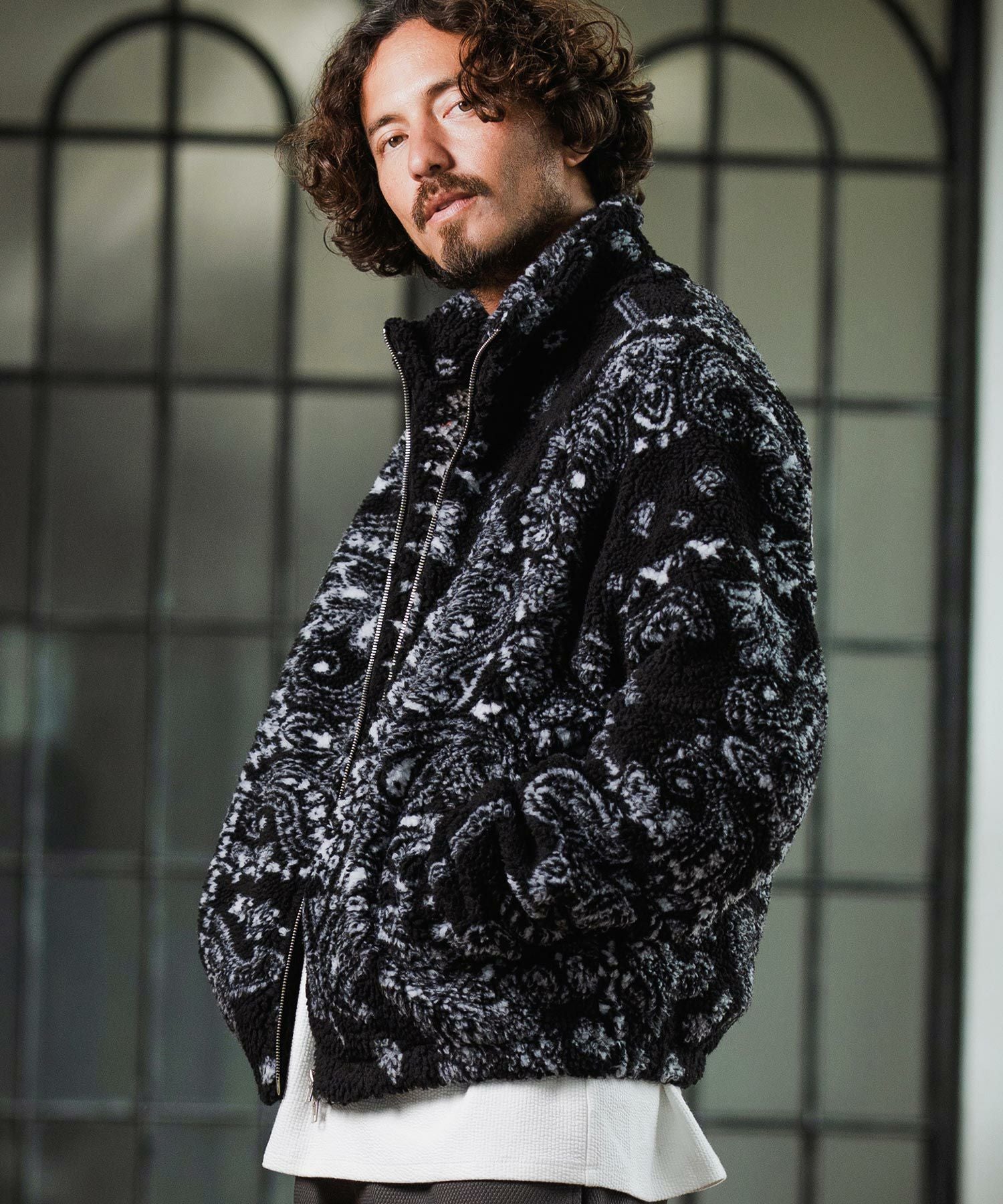 Magine(マージン)】Boa Fleece Stand Collar Jacket ボアジャケット