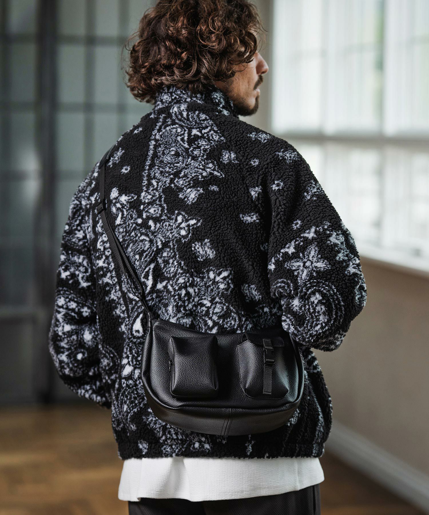 Magine(マージン)】Boa Fleece Stand Collar Jacket ボアジャケット