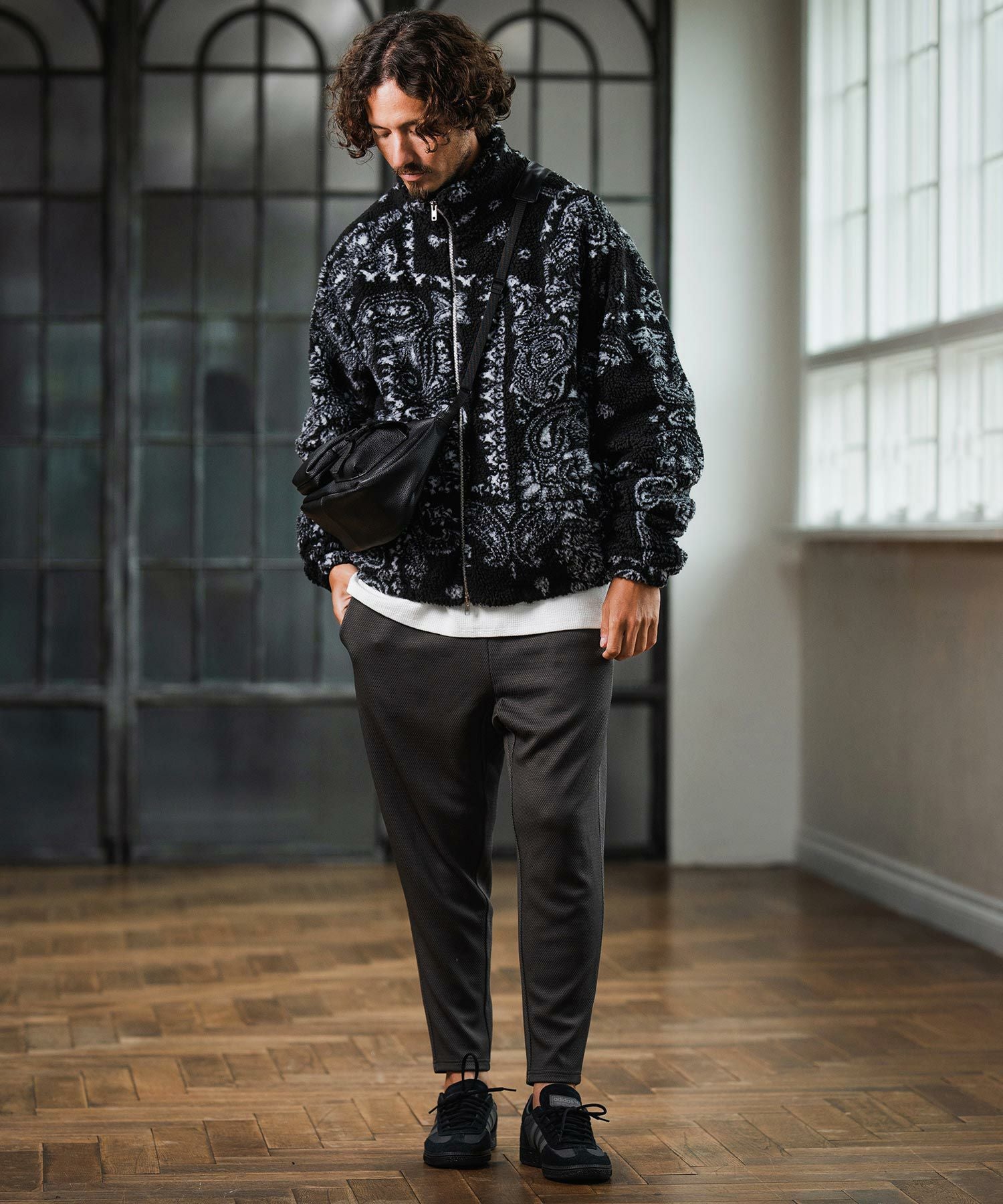 Magine(マージン)】Boa Fleece Stand Collar Jacket ボアジャケット