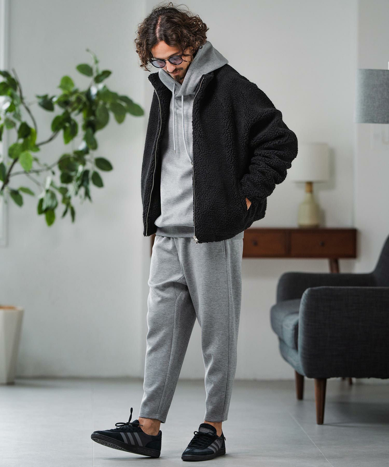 Magine(マージン)】Boa Fleece Stand Collar Jacket ボアジャケット