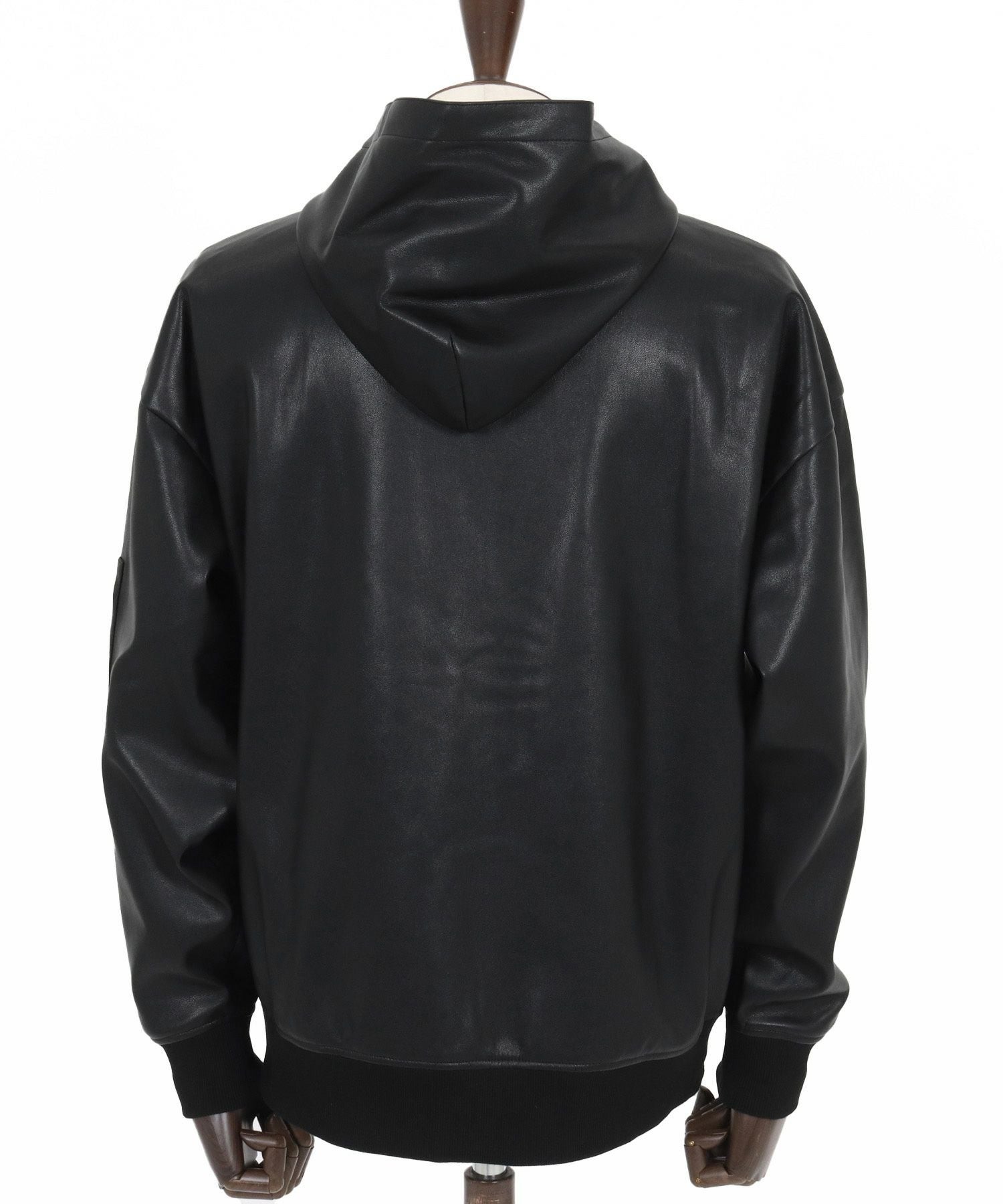 Magine(マージン)】Synthetic Leather Hooded Blouson フーデット
