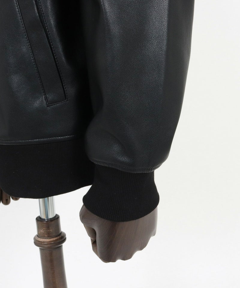Magine(マージン)】Synthetic Leather Hooded Blouson フーデット 