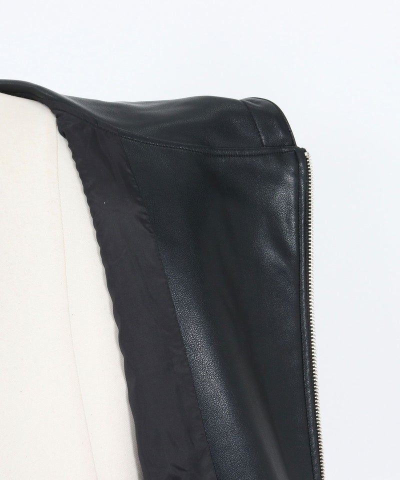 Magine(マージン)】Synthetic Leather Hooded Blouson フーデット 