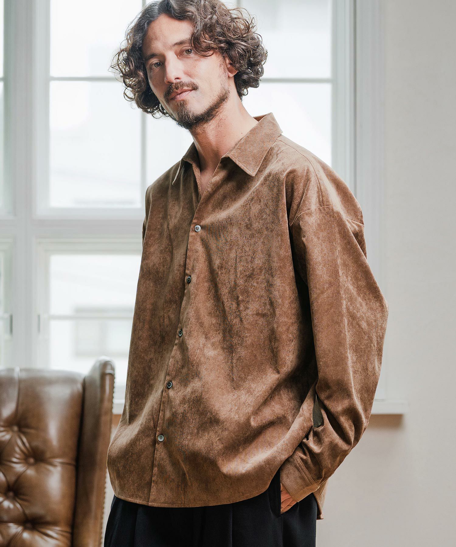 Magine(マージン)】Corduroy Skipper Shirt スキッパーシャツ(MGN-253