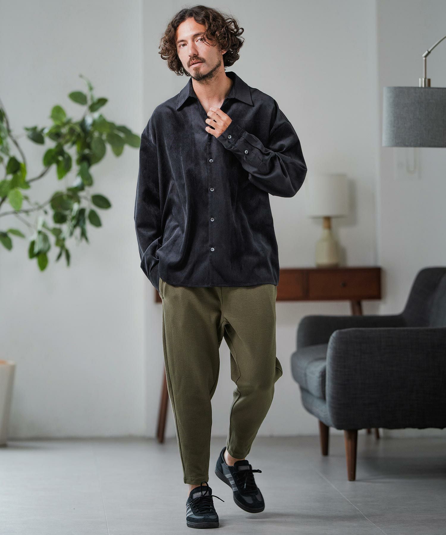 Magine(マージン)】Corduroy Skipper Shirt スキッパーシャツ(MGN-253