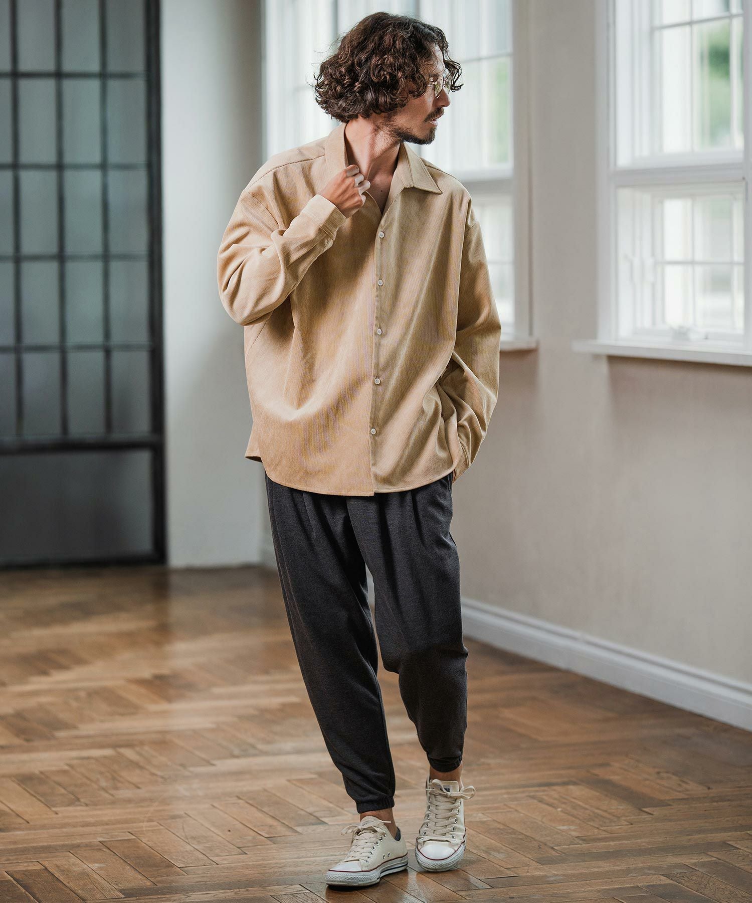 Magine(マージン)】Corduroy Skipper Shirt スキッパーシャツ(MGN-253