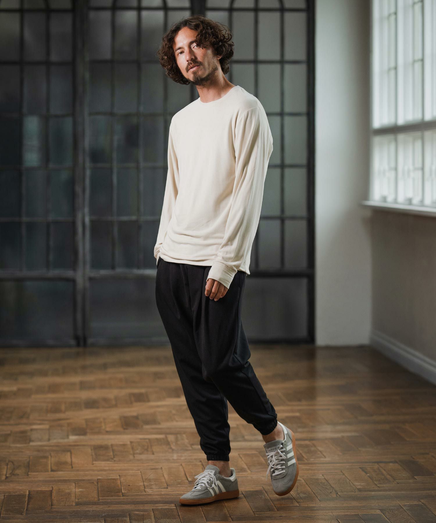 Magine(マージン)】Surf Knit Fabric Tapered Pants テーパードパンツ