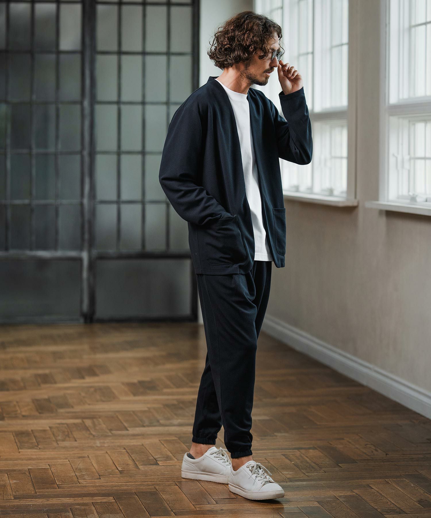 ❤️人気新作 新品 maje マージェノーカラージャケット Magine(マージン)】Surf Knit Fabric Collarless Jacket ノーカラー
