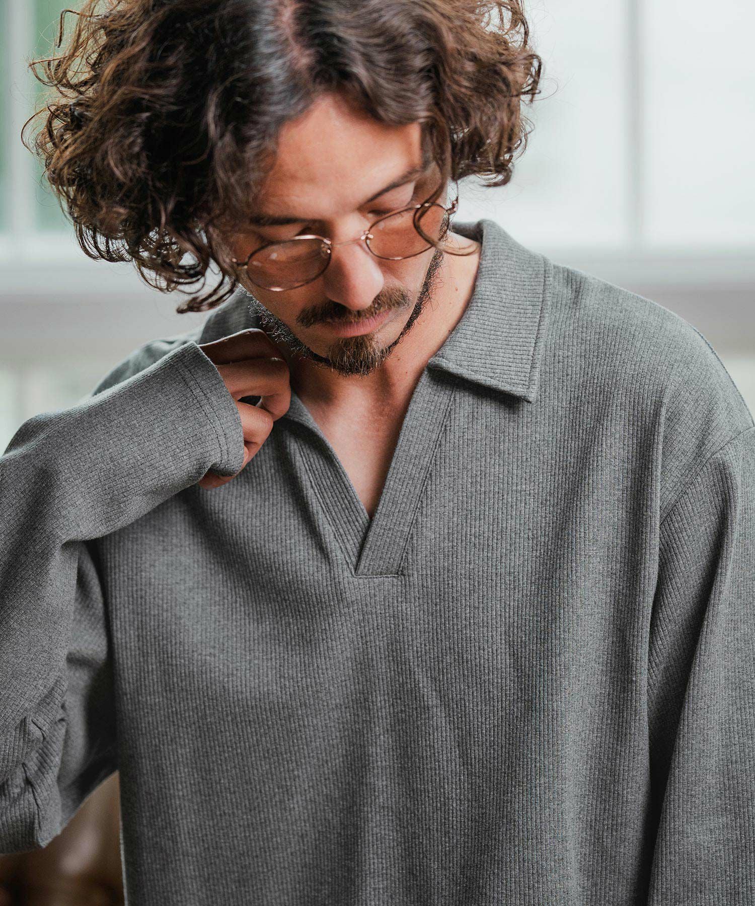Magine(マージン)】Skipper Collar Polo スキッパーポロシャツ(MGN-253