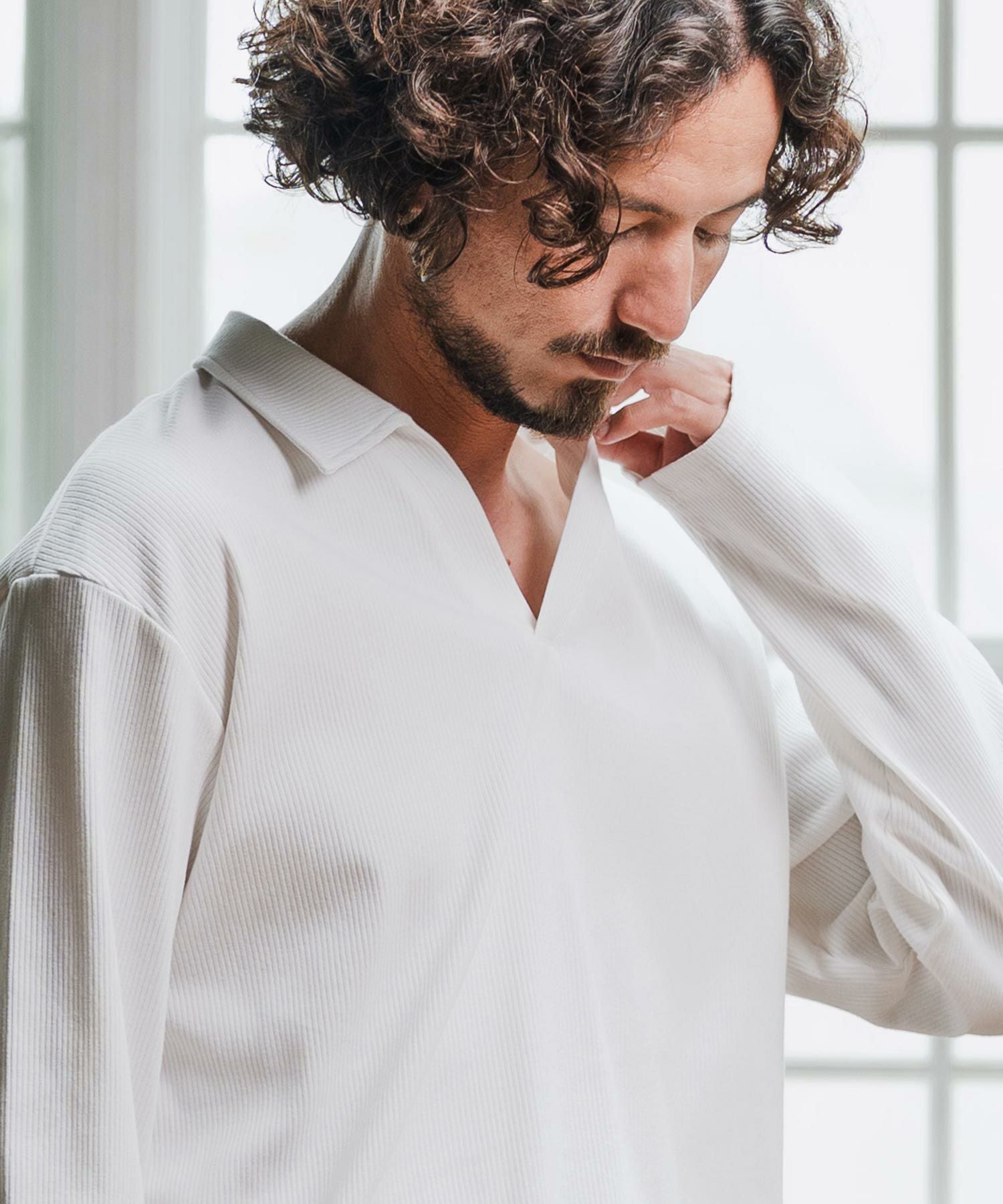 Magine(マージン)】Skipper Collar Polo スキッパーポロシャツ(MGN-253