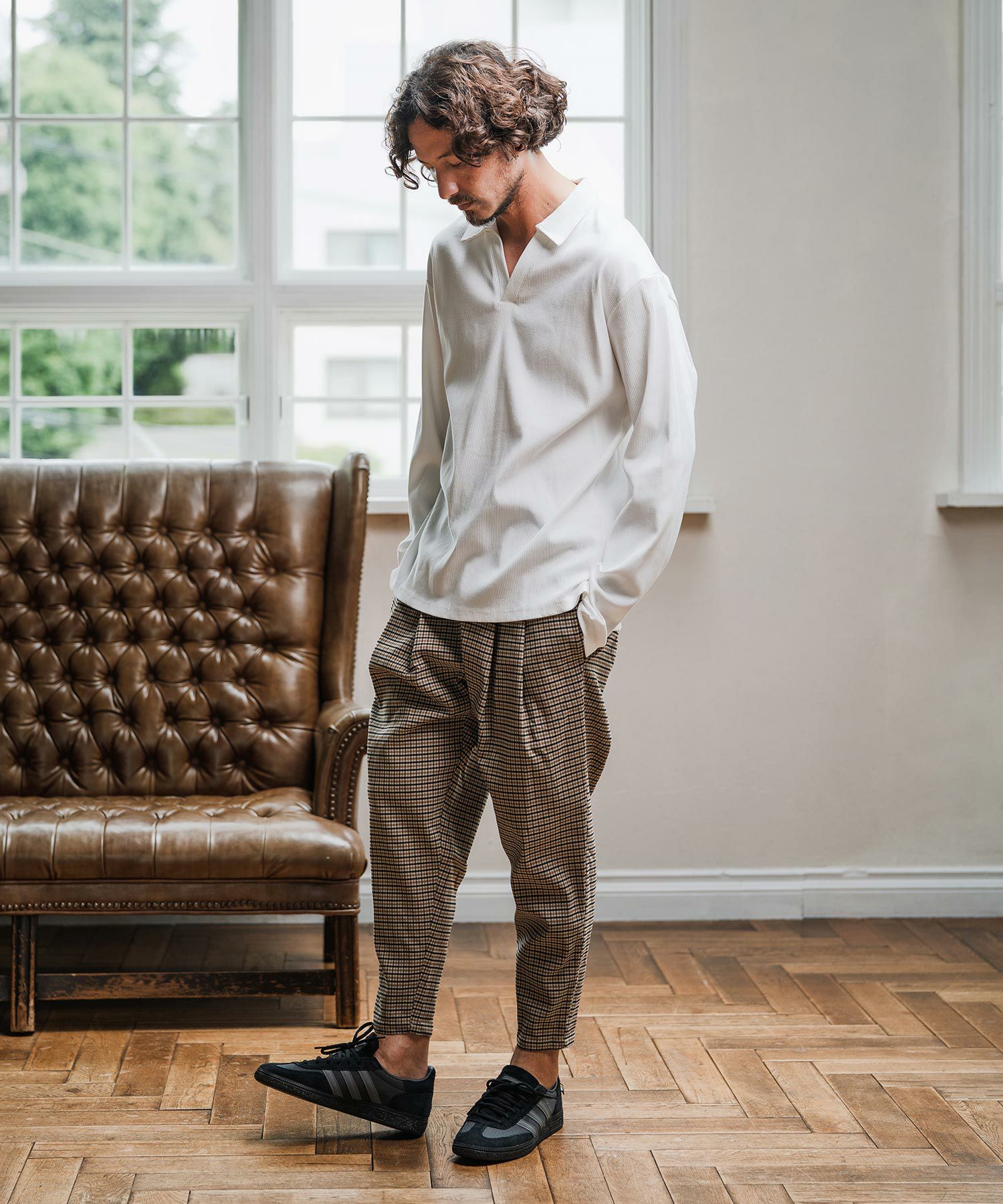 Magine(マージン)】Skipper Collar Polo スキッパーポロシャツ(MGN-253