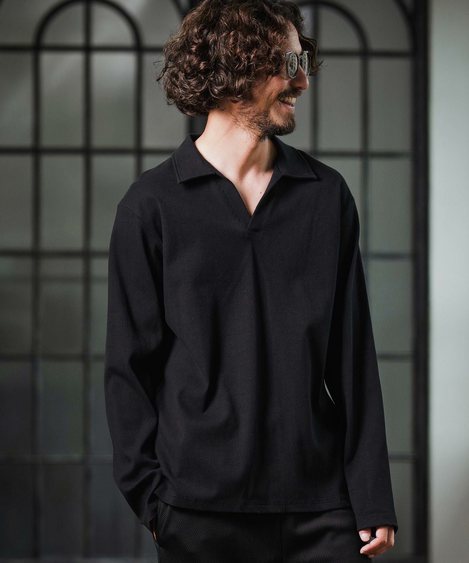 Magine(マージン)】Skipper Collar Polo スキッパーポロシャツ(MGN-253